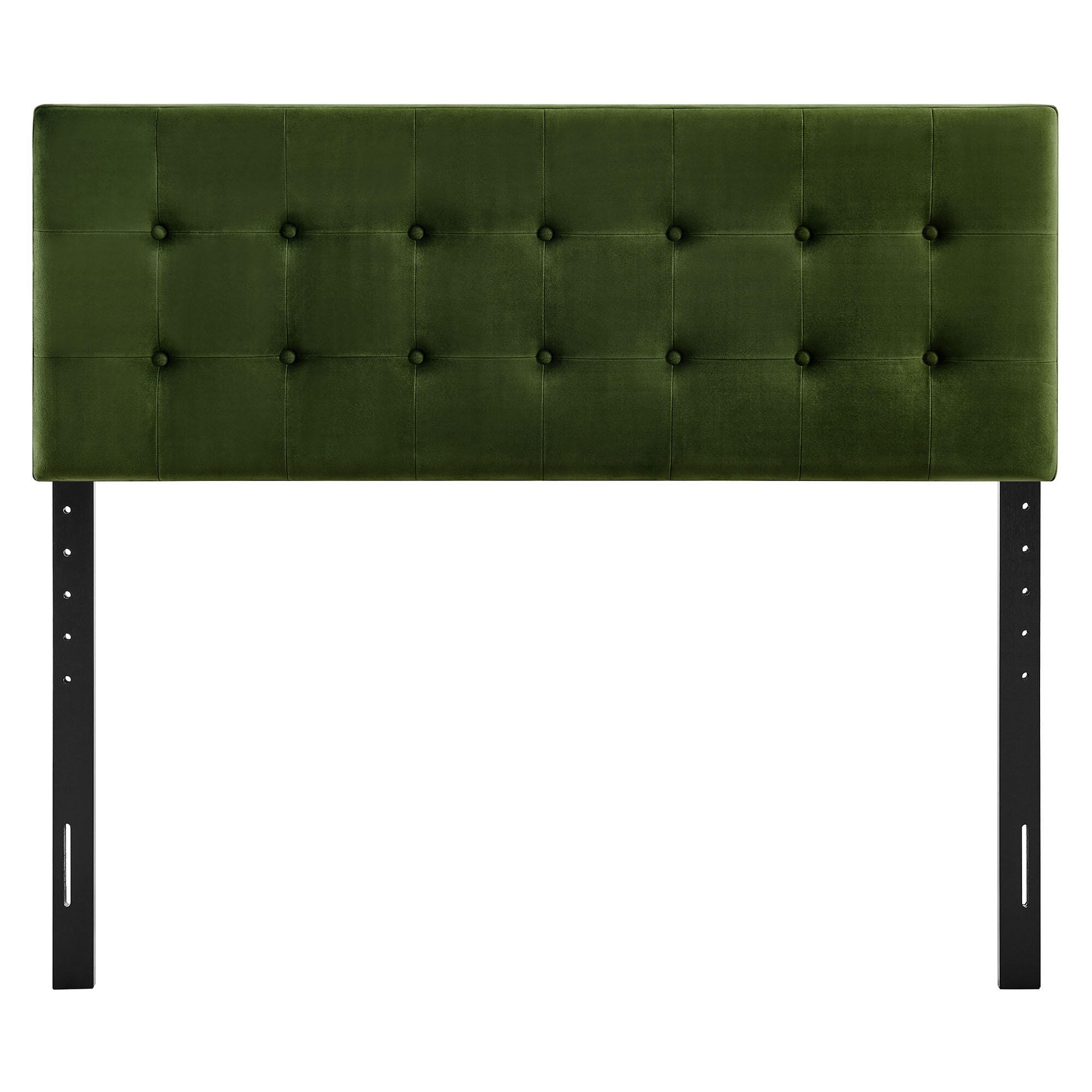 Modway Emily Tufted Full Headboard, Moss Green, large