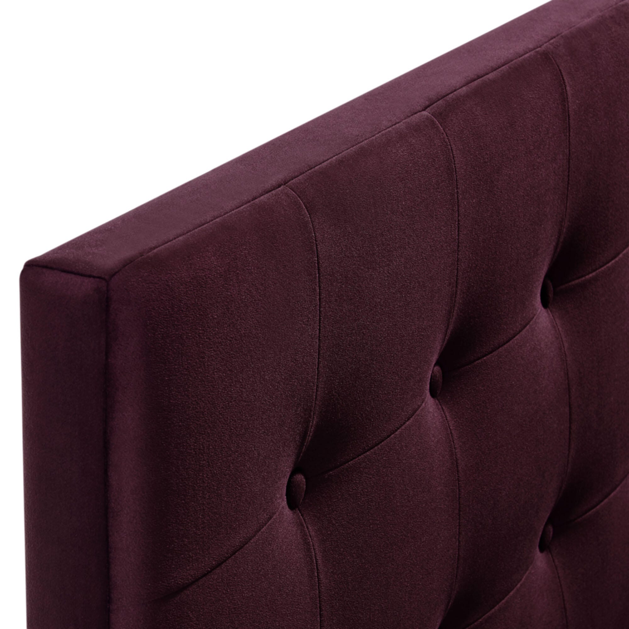 Modway Emily Tufted Full Headboard, Mulberry, large