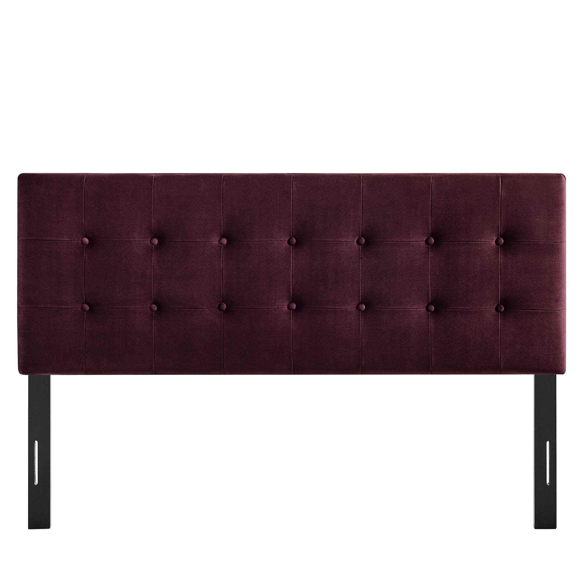 Modway Emily Tufted Full Headboard, Mulberry, large