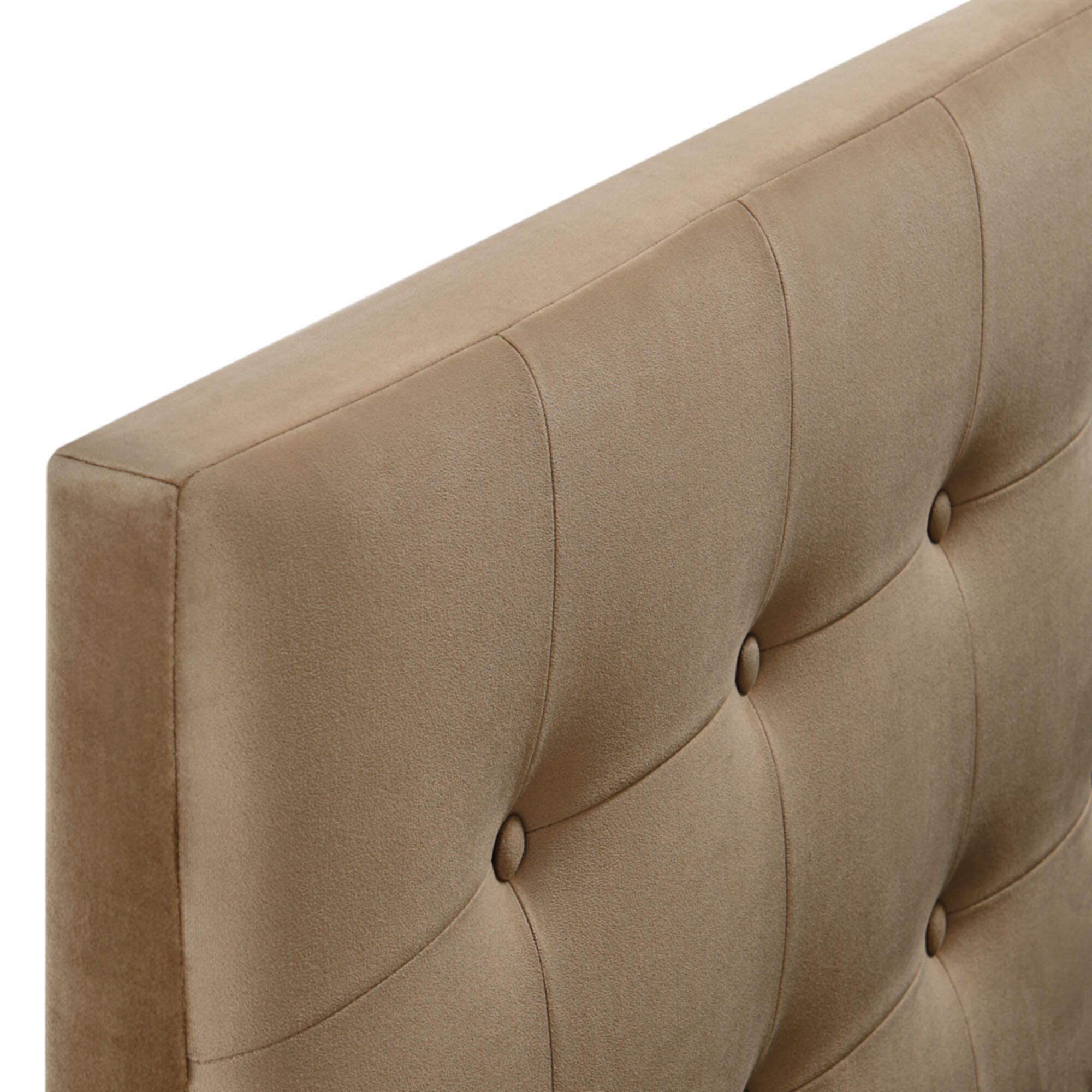 Modway Emily Tufted Full Headboard, Taupe, large