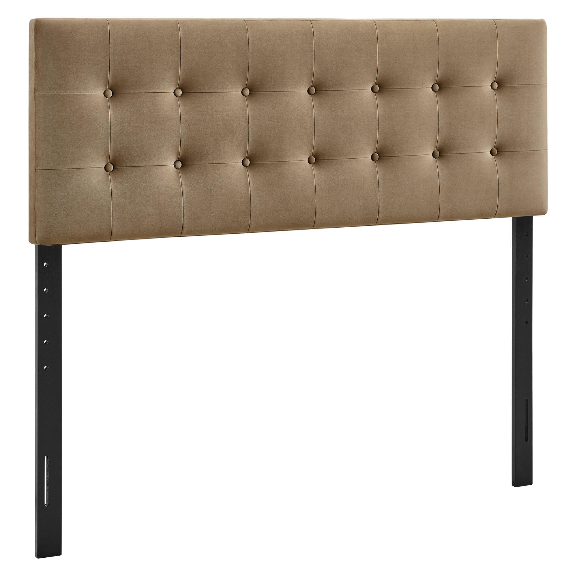 Modway Emily Tufted Full Headboard, Taupe, large