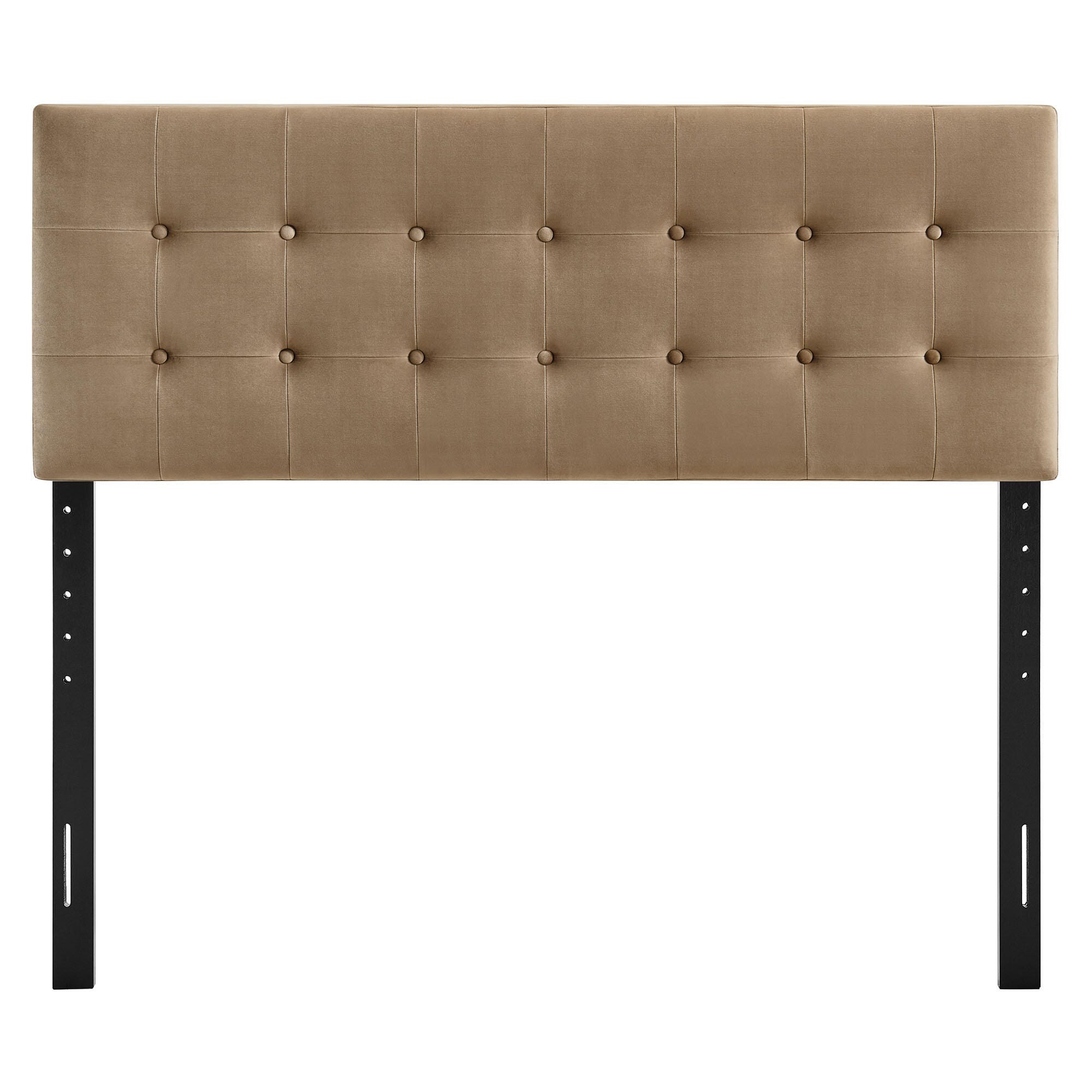 Modway Emily Tufted Full Headboard, Taupe, large