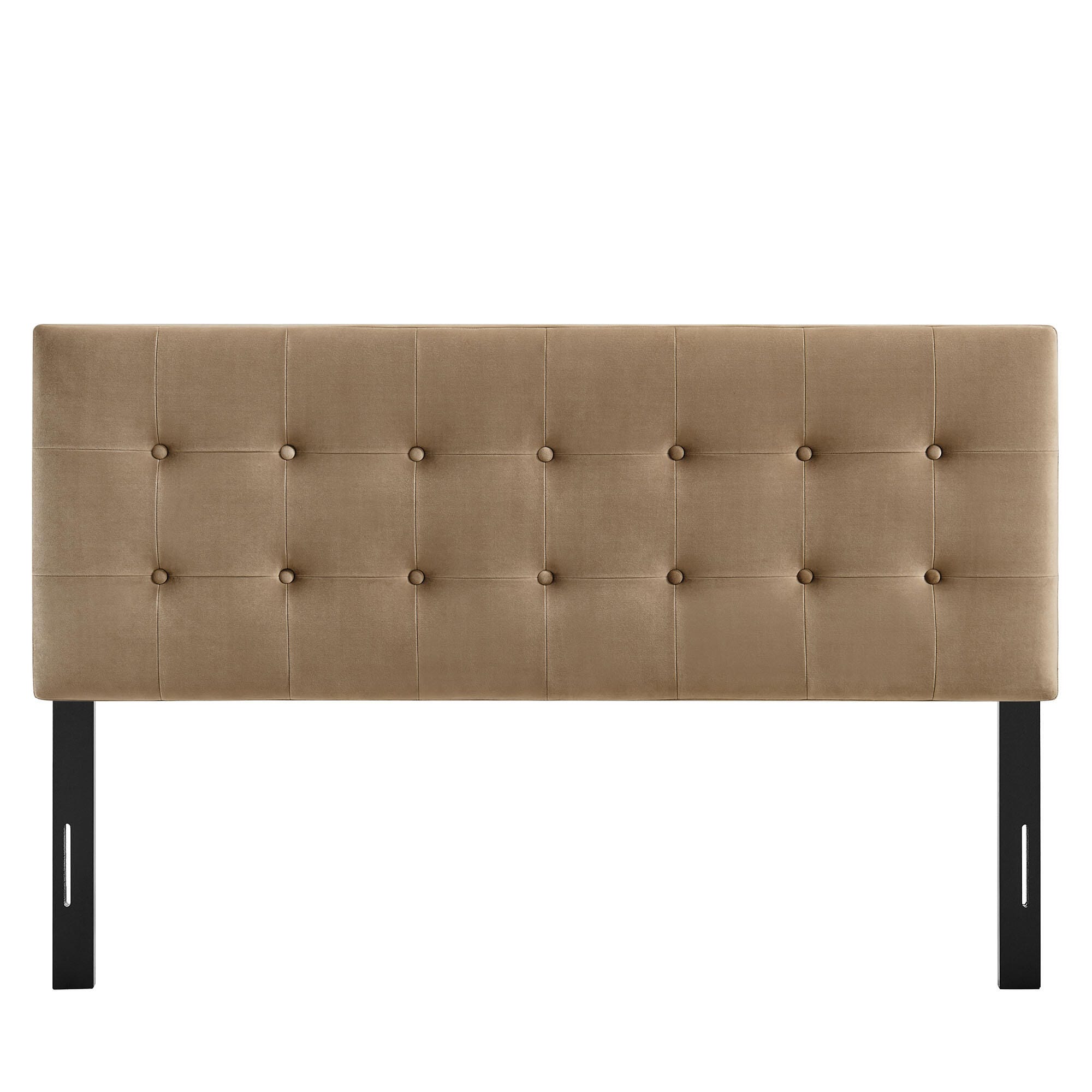 Modway Emily Tufted Full Headboard, Taupe, large