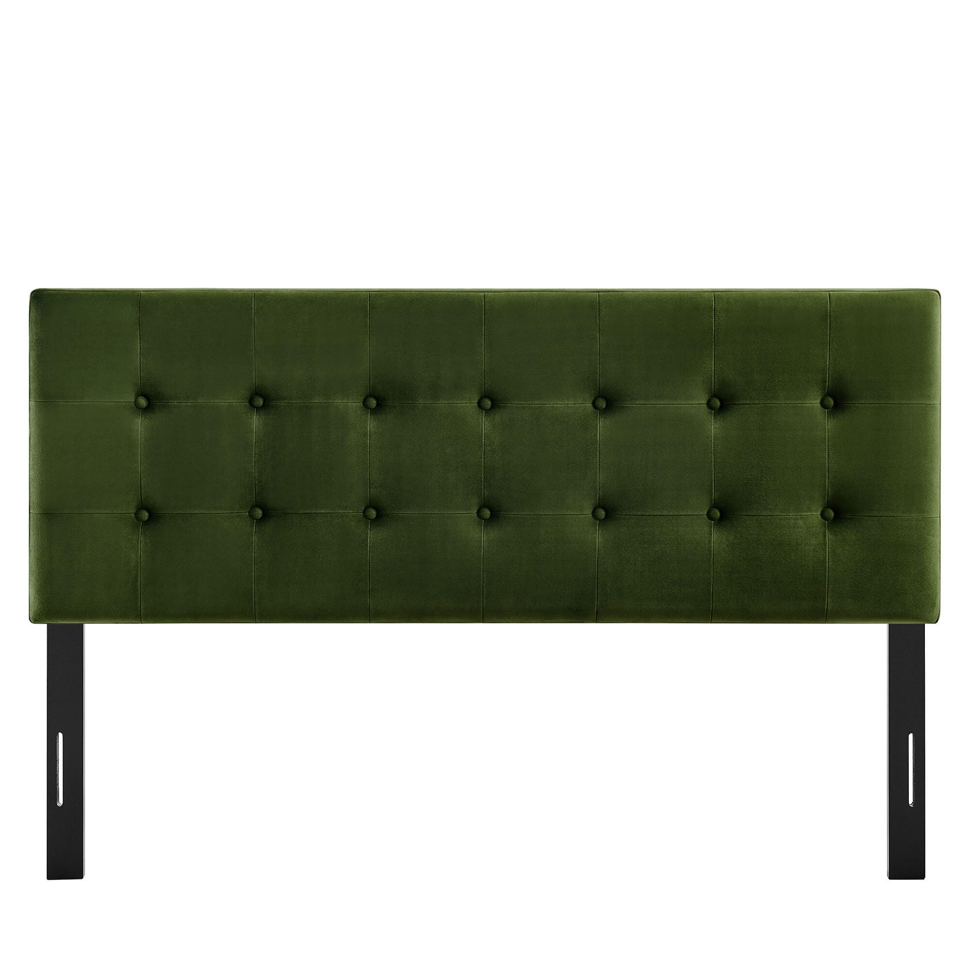 Modway Emily Tufted King Headboard, Moss Green, large
