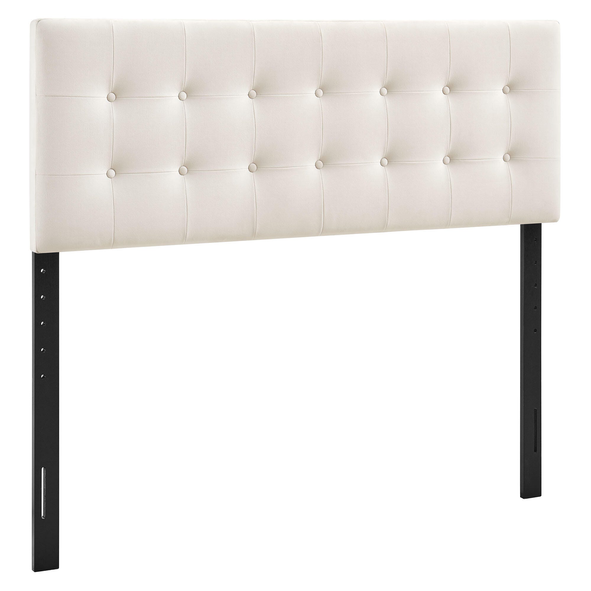Modway Emily Tufted King Headboard, Alabaster, large