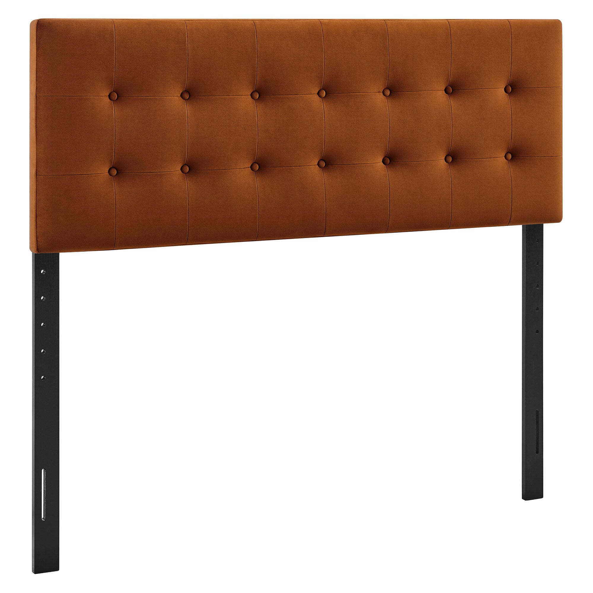 Modway Emily Tufted Queen Headboard, Rust, large