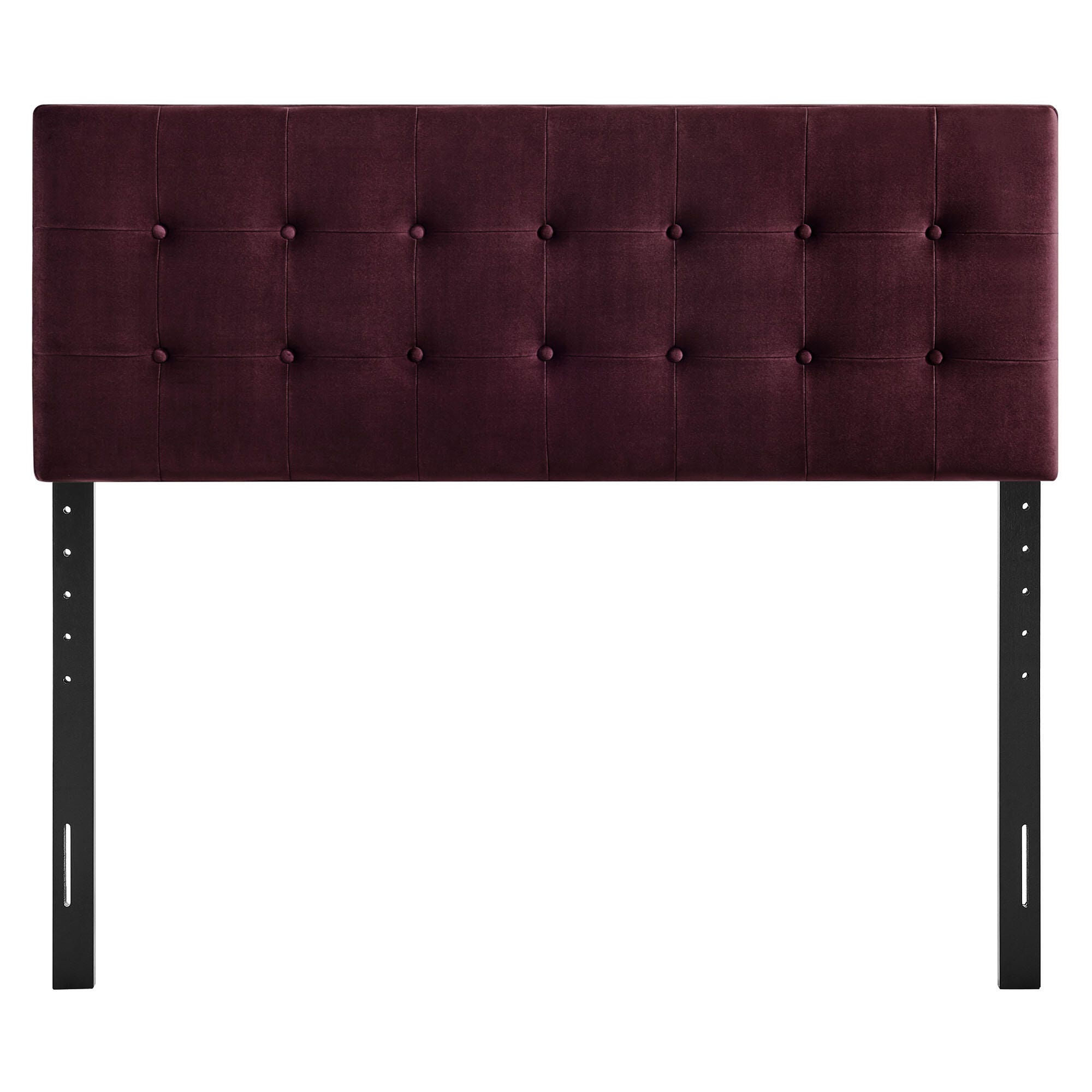 Modway Emily Tufted Queen Headboard, Mulberry, large