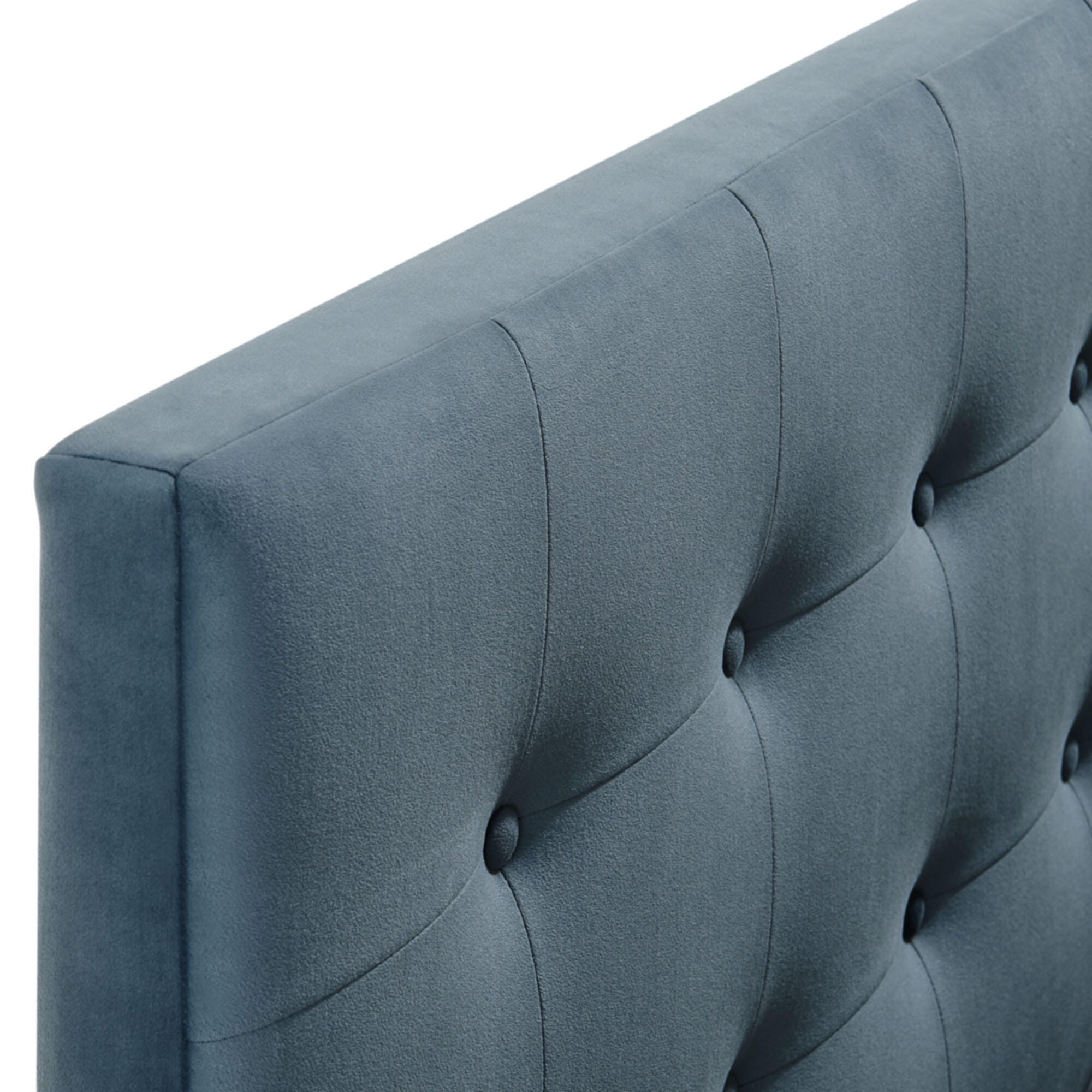 Modway Emily Tufted Queen Headboard, Cadet Blue, large