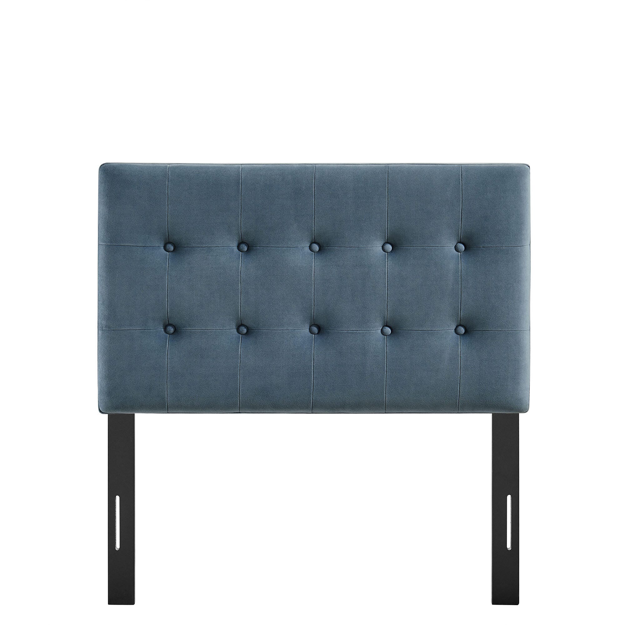 Modway Emily Tufted Twin Headboard, Cadet Blue, large