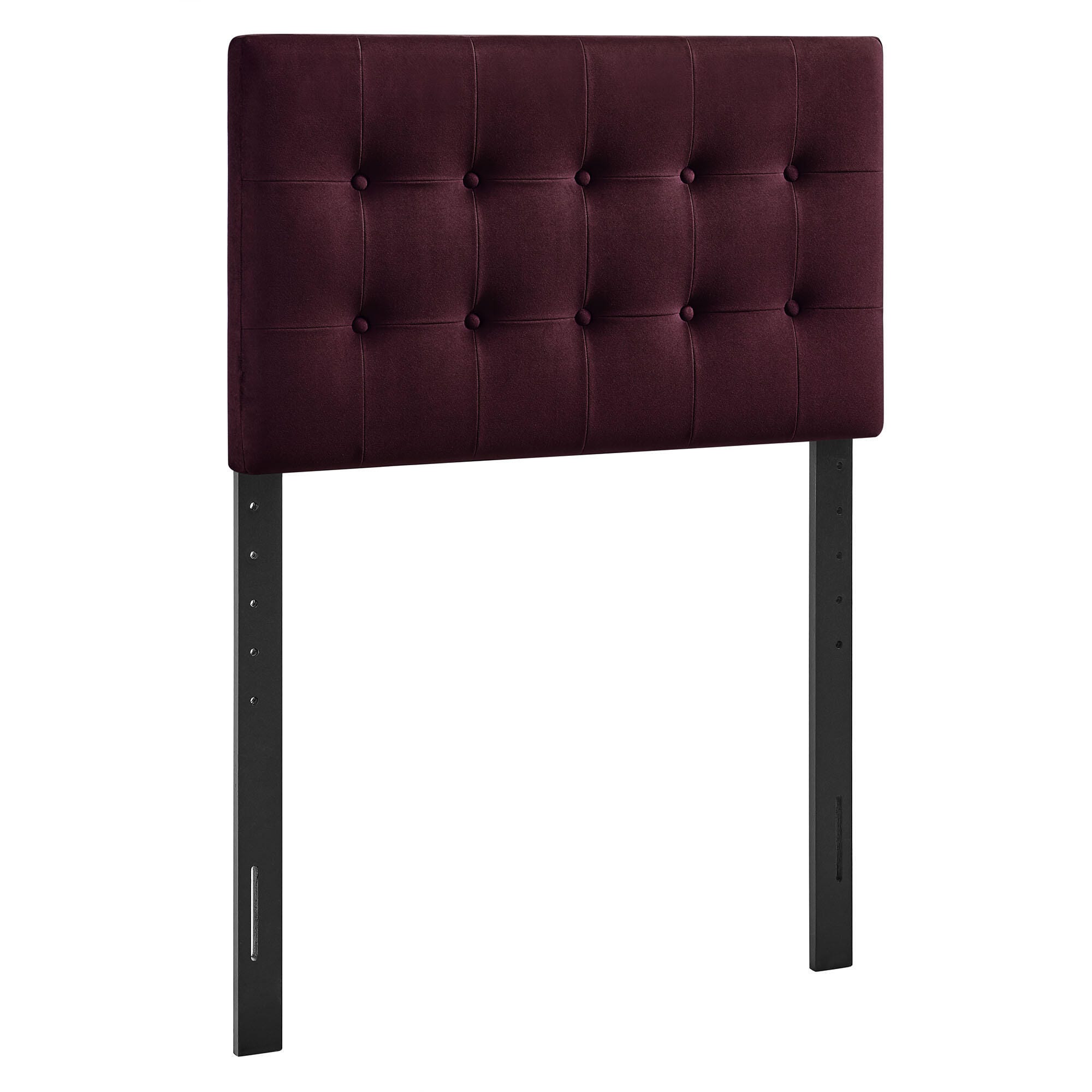 Modway Emily Tufted Twin Headboard, Mulberry, large