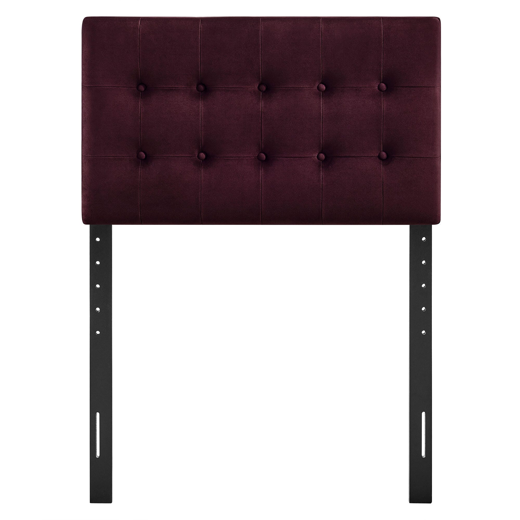 Modway Emily Tufted Twin Headboard, Mulberry, large