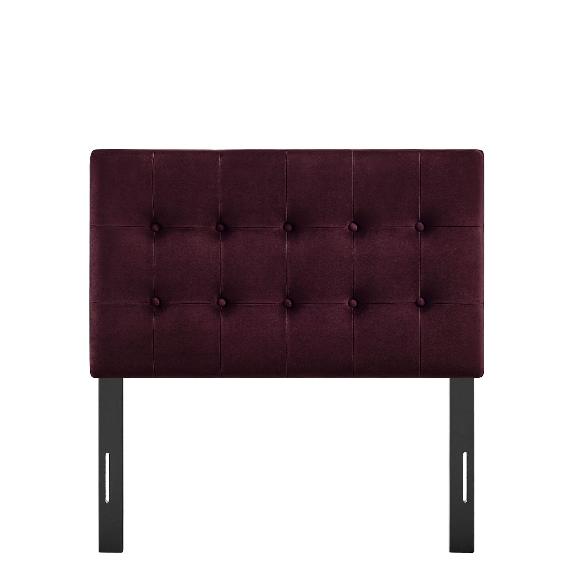 Modway Emily Tufted Twin Headboard, Mulberry, large