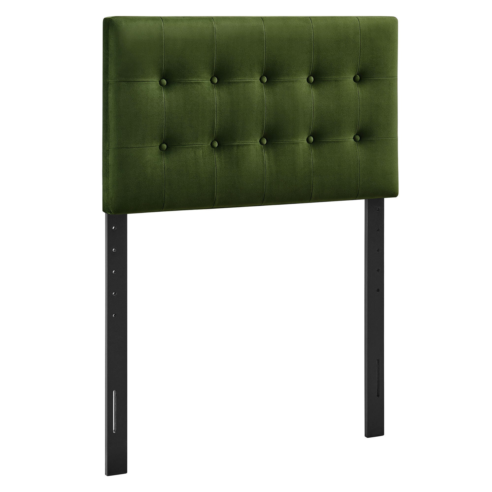 Modway Emily Tufted Twin Headboard, Moss Green, large