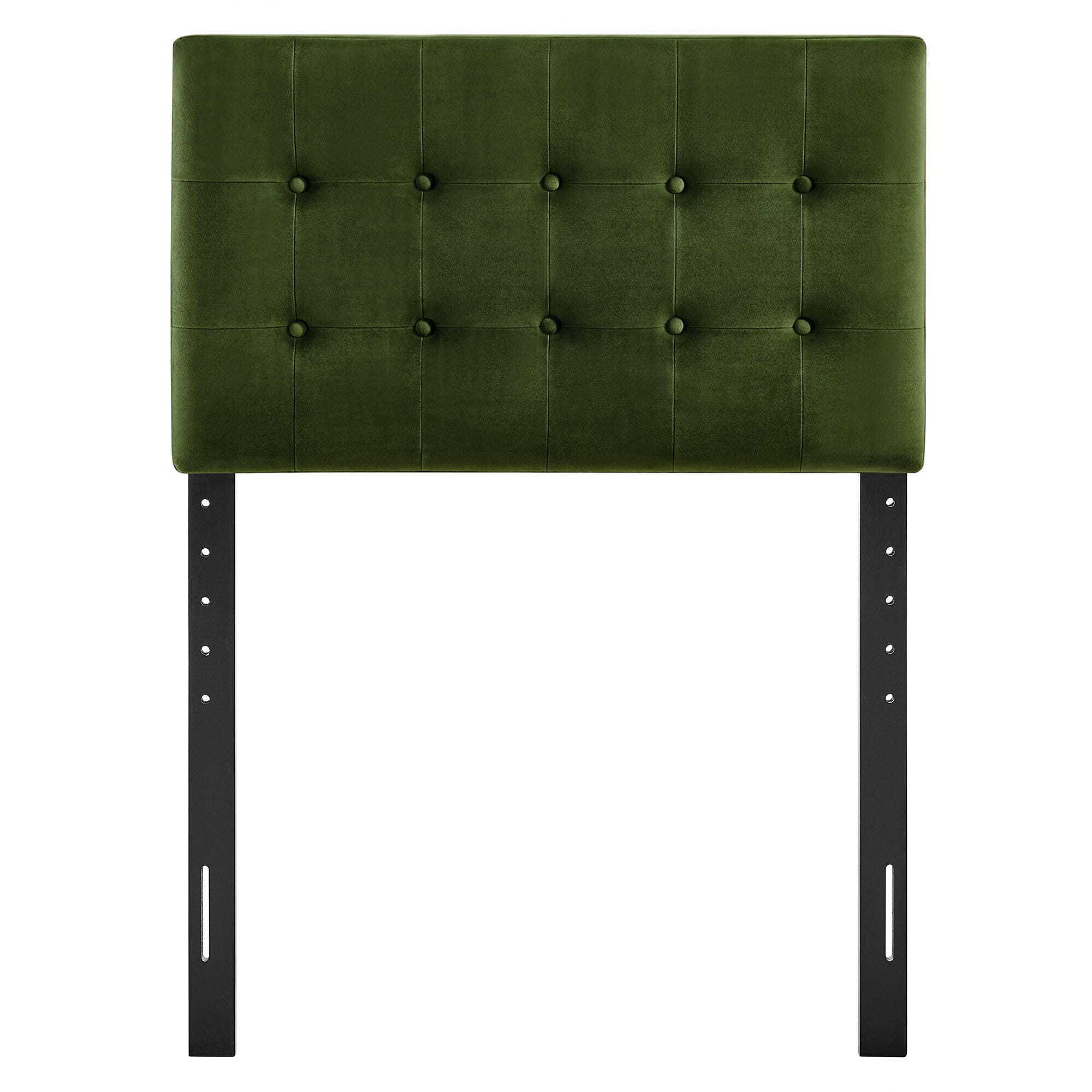 Modway Emily Tufted Twin Headboard, Moss Green, large