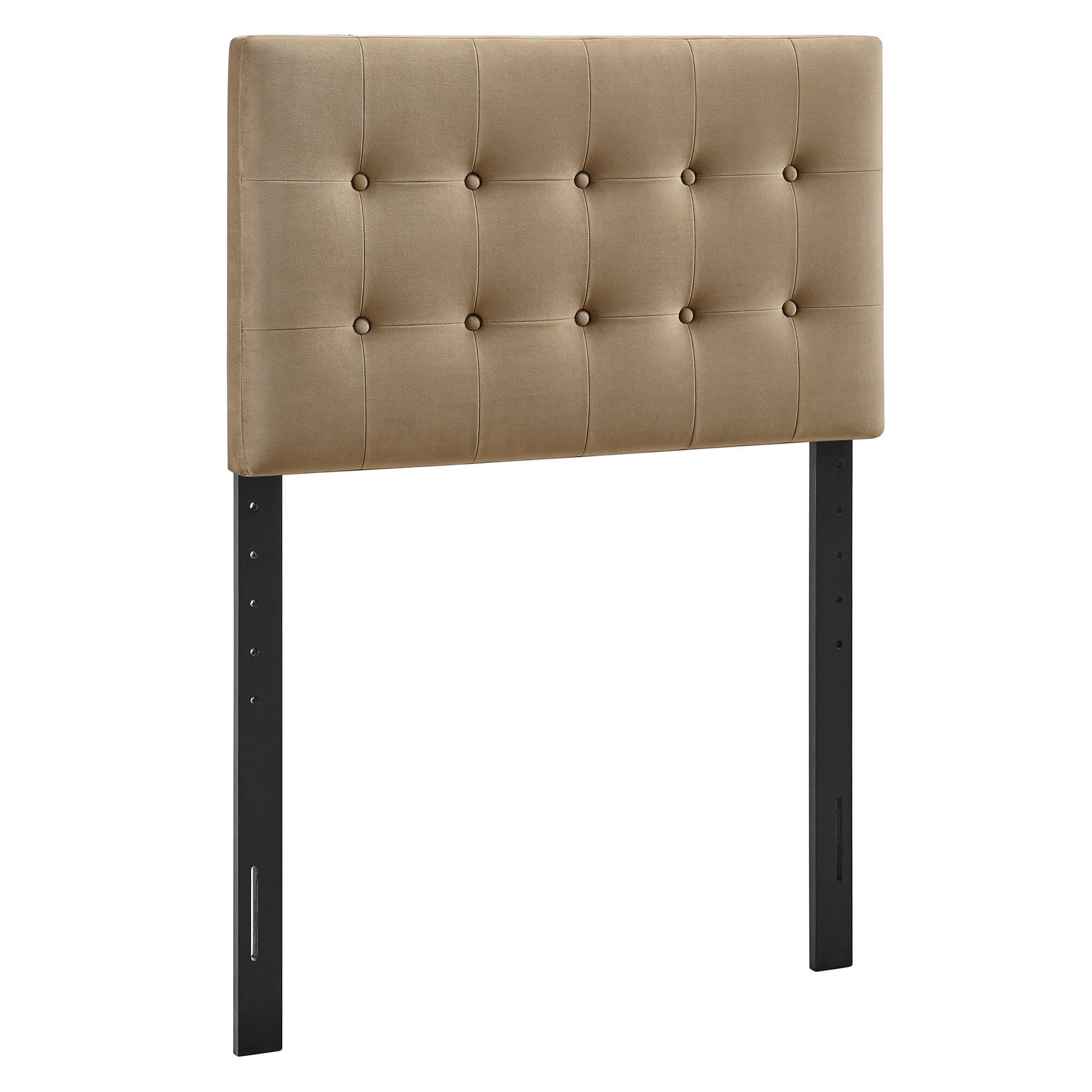 Modway Emily Tufted Twin Headboard, Taupe, large