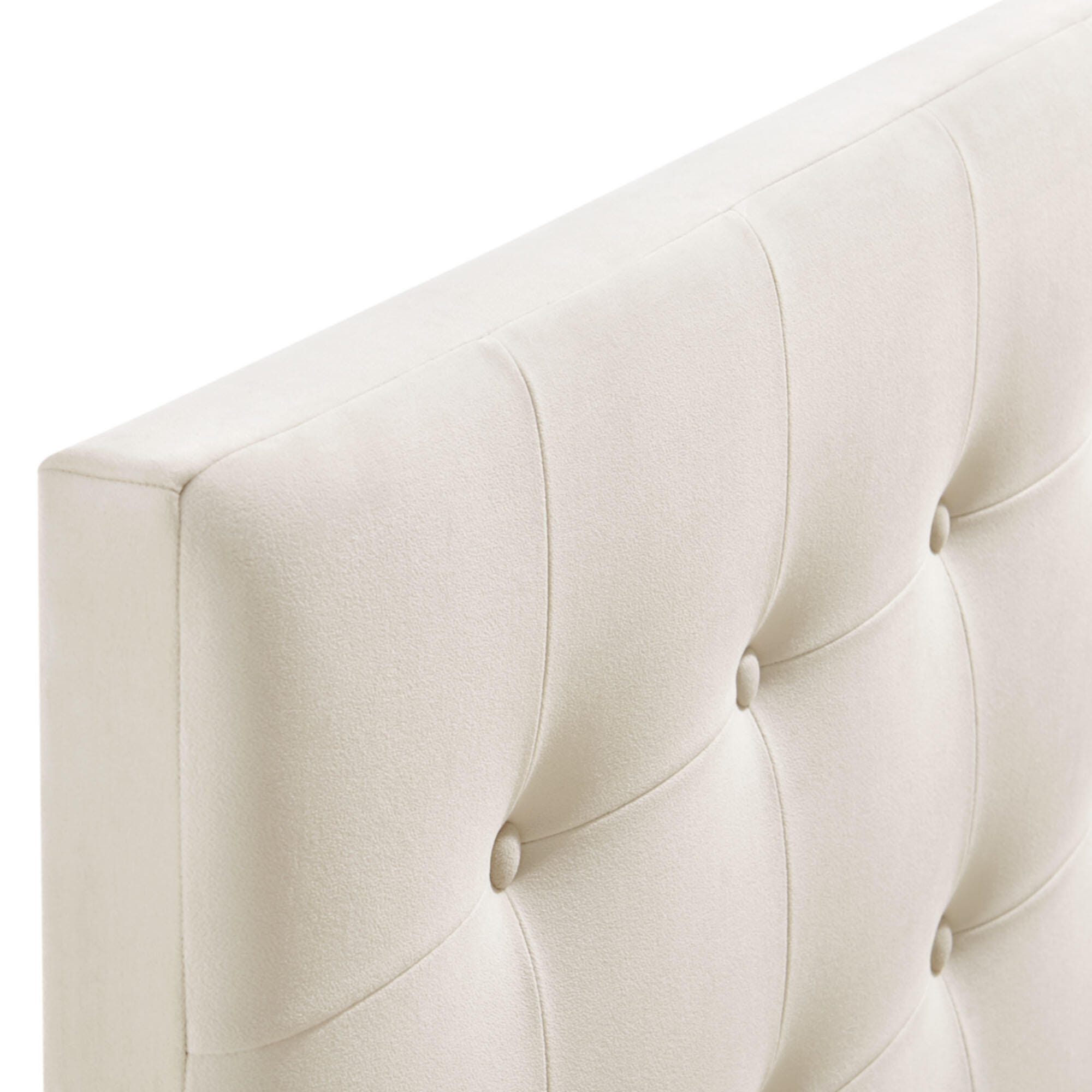 Modway Emily Tufted Twin Headboard, Alabaster, large