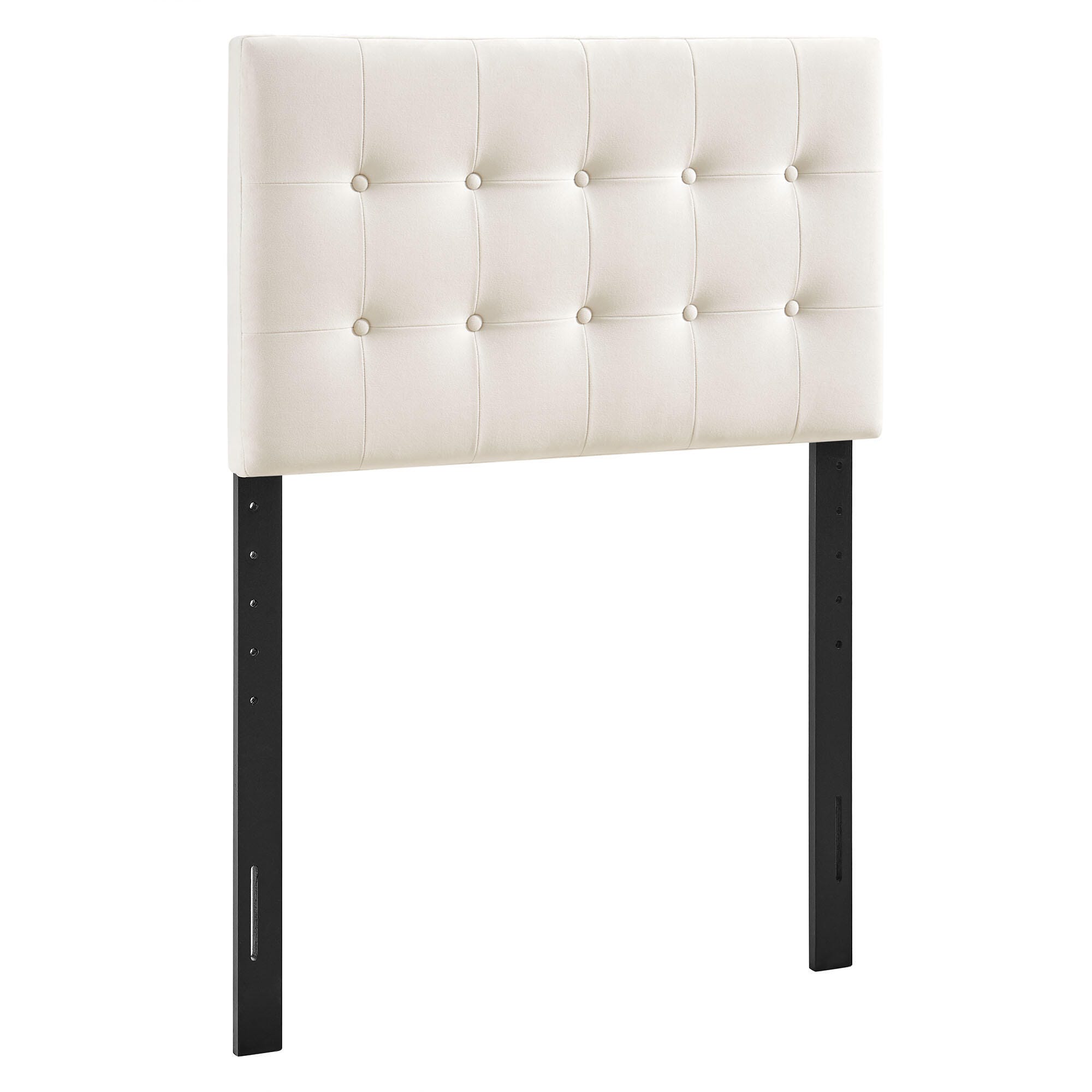 Modway Emily Tufted Twin Headboard, Alabaster, large