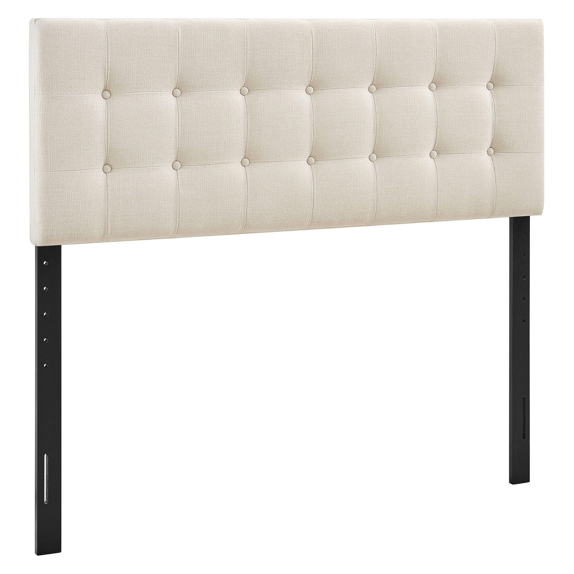 Modway Emily Upholstered Full Headboard, Ecru, large