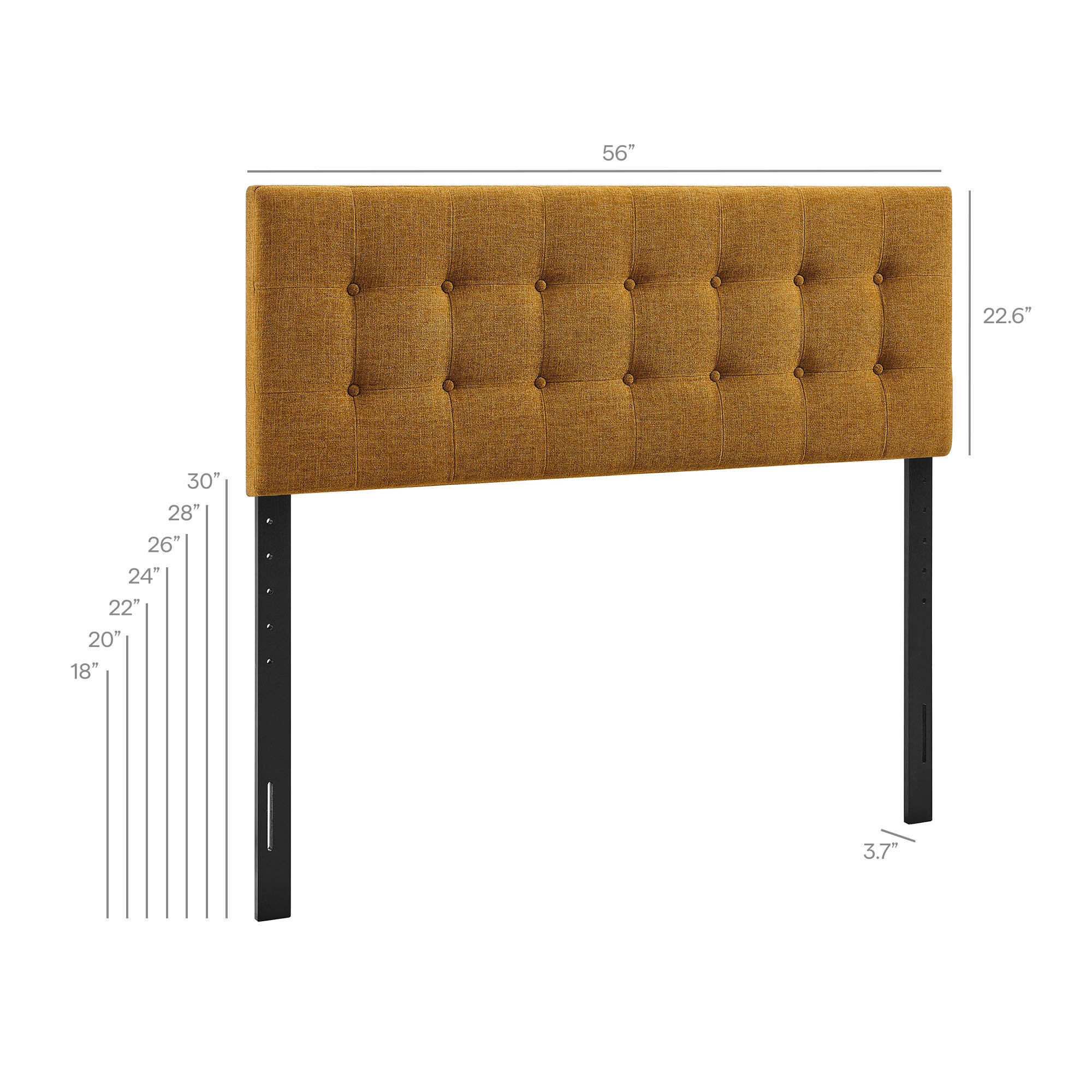 Modway Emily Upholstered Full Headboard, Copper, large