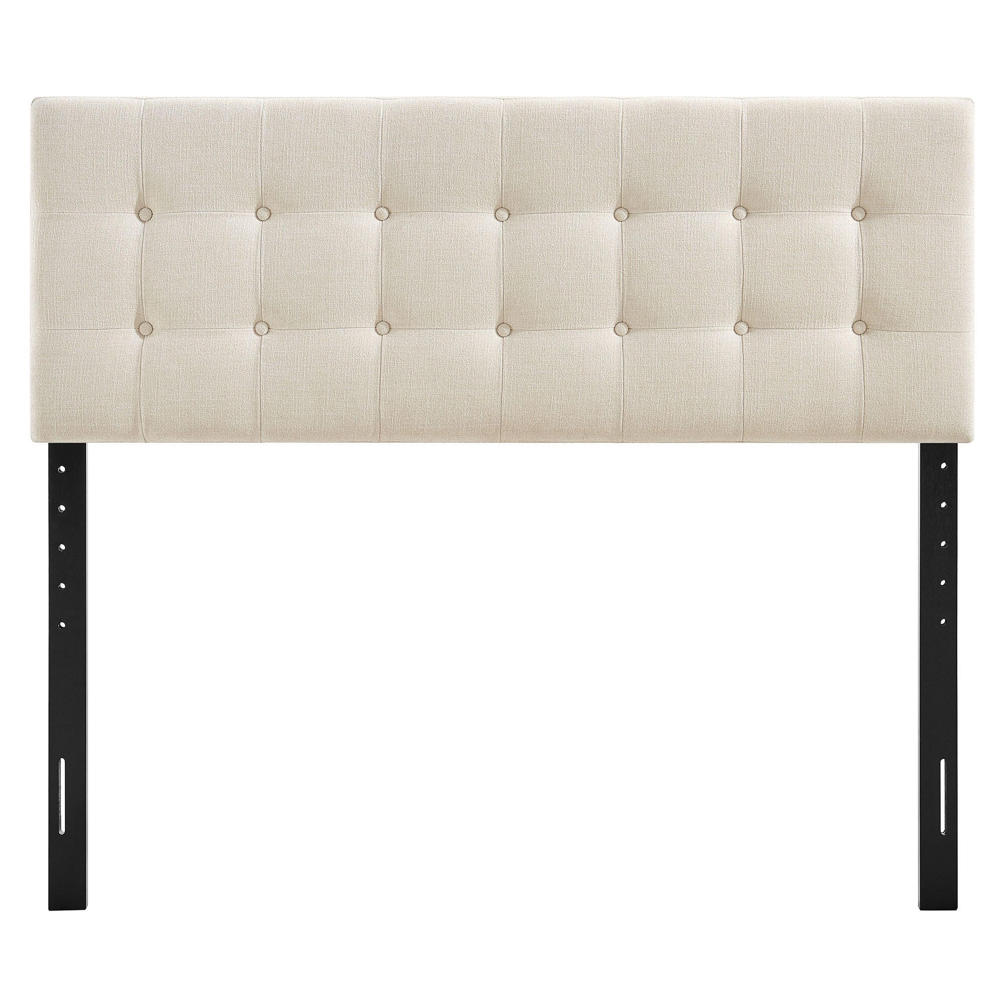 Modway Emily Upholstered Queen Headboard, Ecru, large