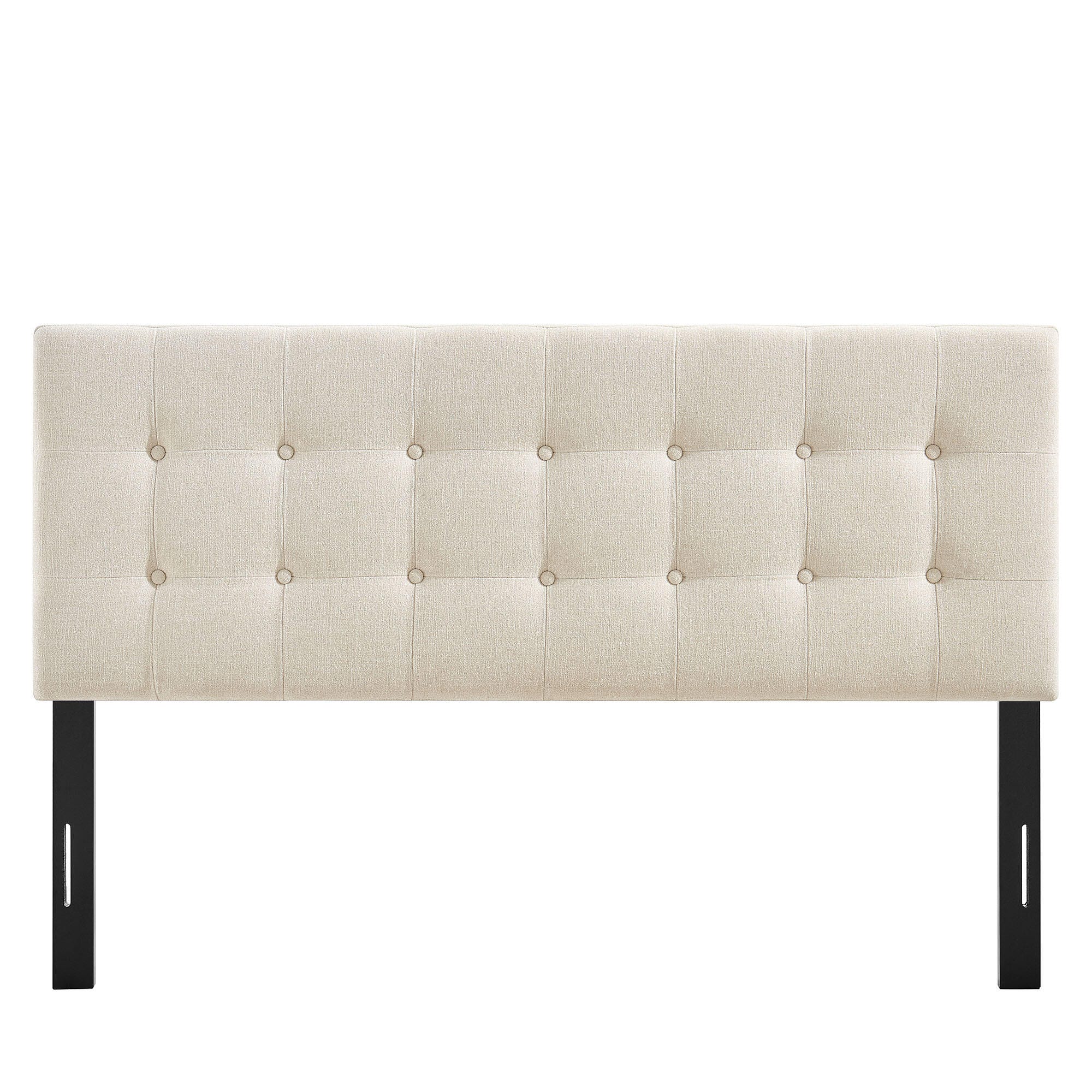 Modway Emily Upholstered Queen Headboard, Ecru, large