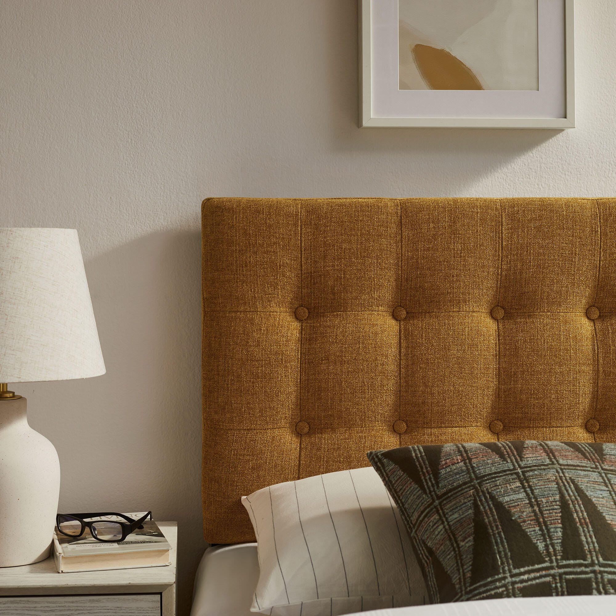 Modway Emily Upholstered Twin Headboard, Copper, large