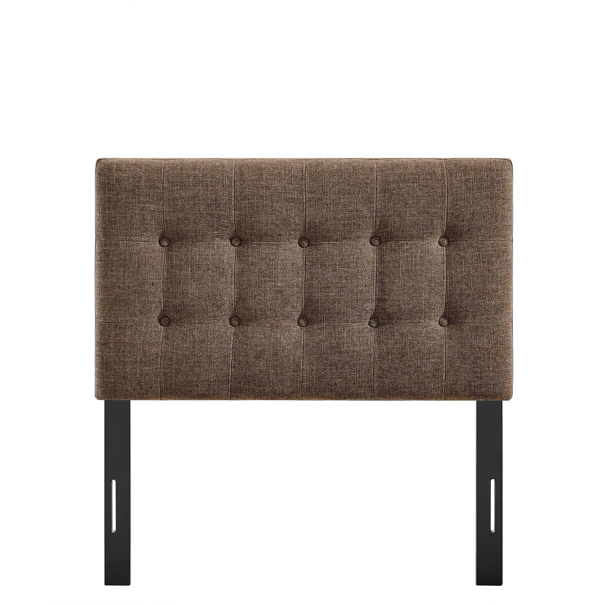 Modway Emily Upholstered Twin Headboard, Mocha, large