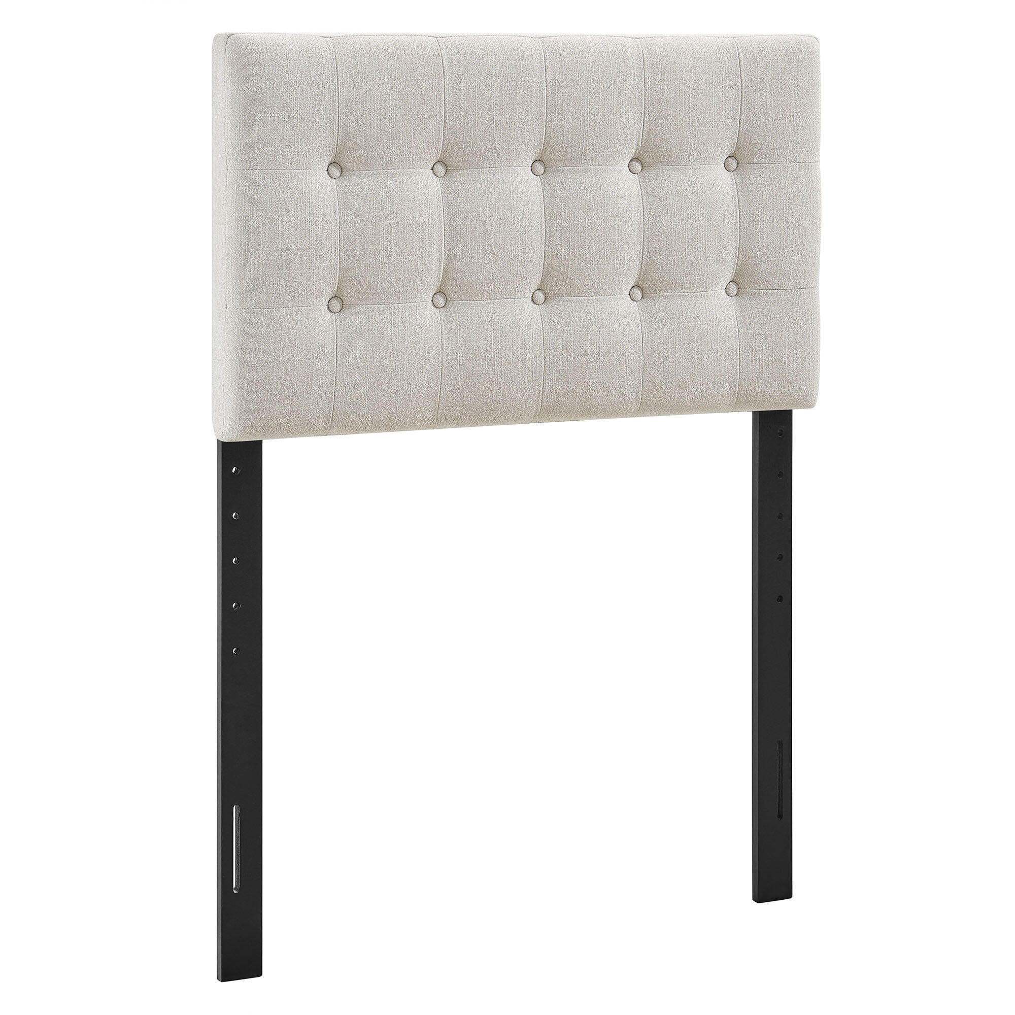 Modway Emily Upholstered Twin Headboard, Beige, large