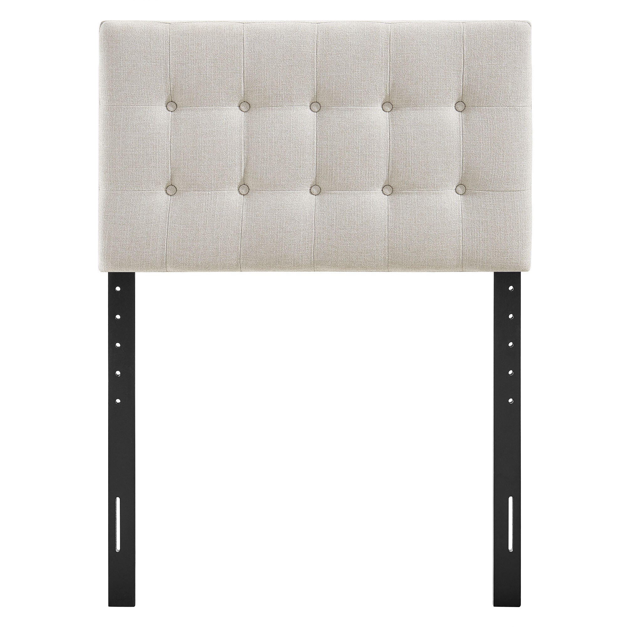 Modway Emily Upholstered Twin Headboard, Beige, large