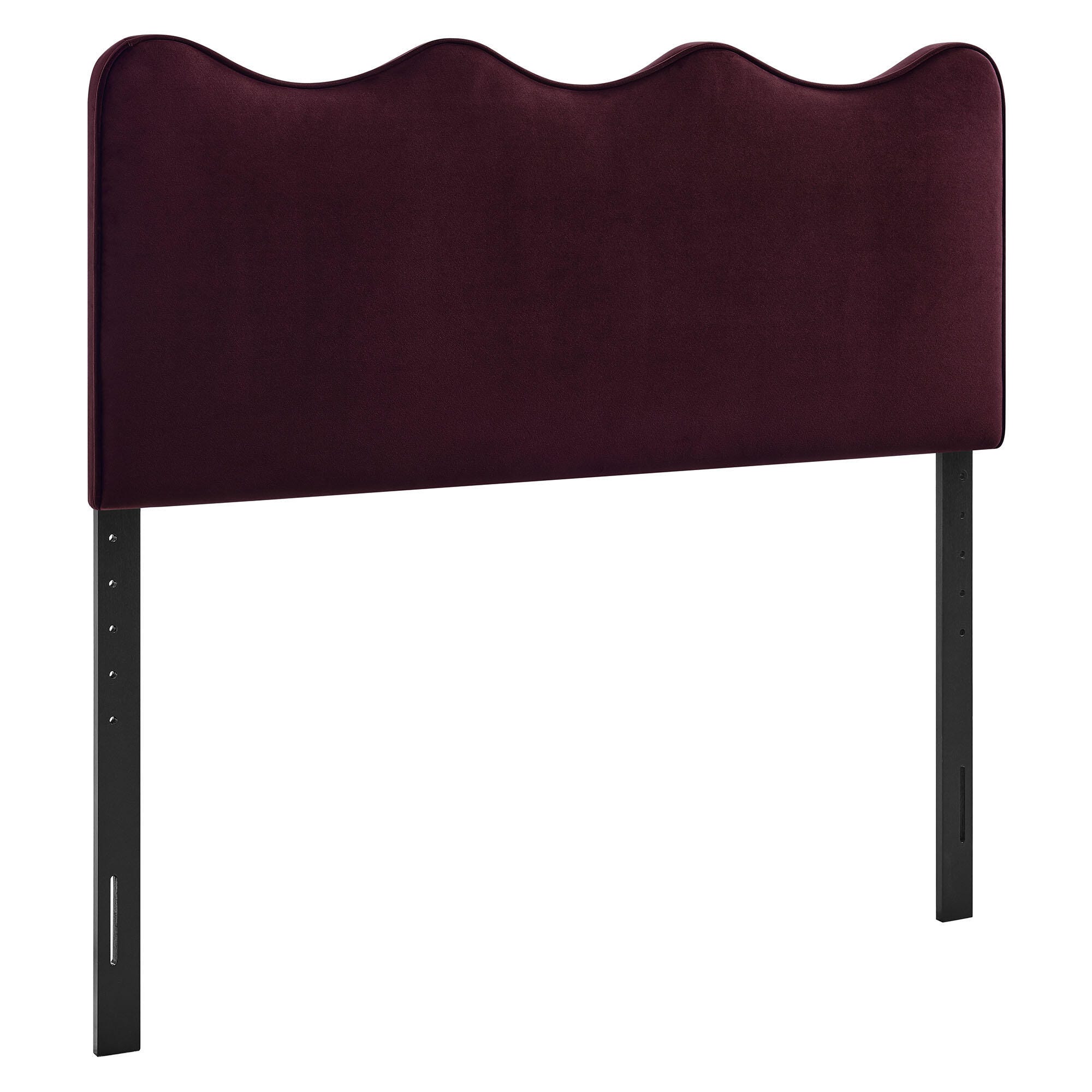 Modway Athena Scalloped Full Headboard, Mulberry, large