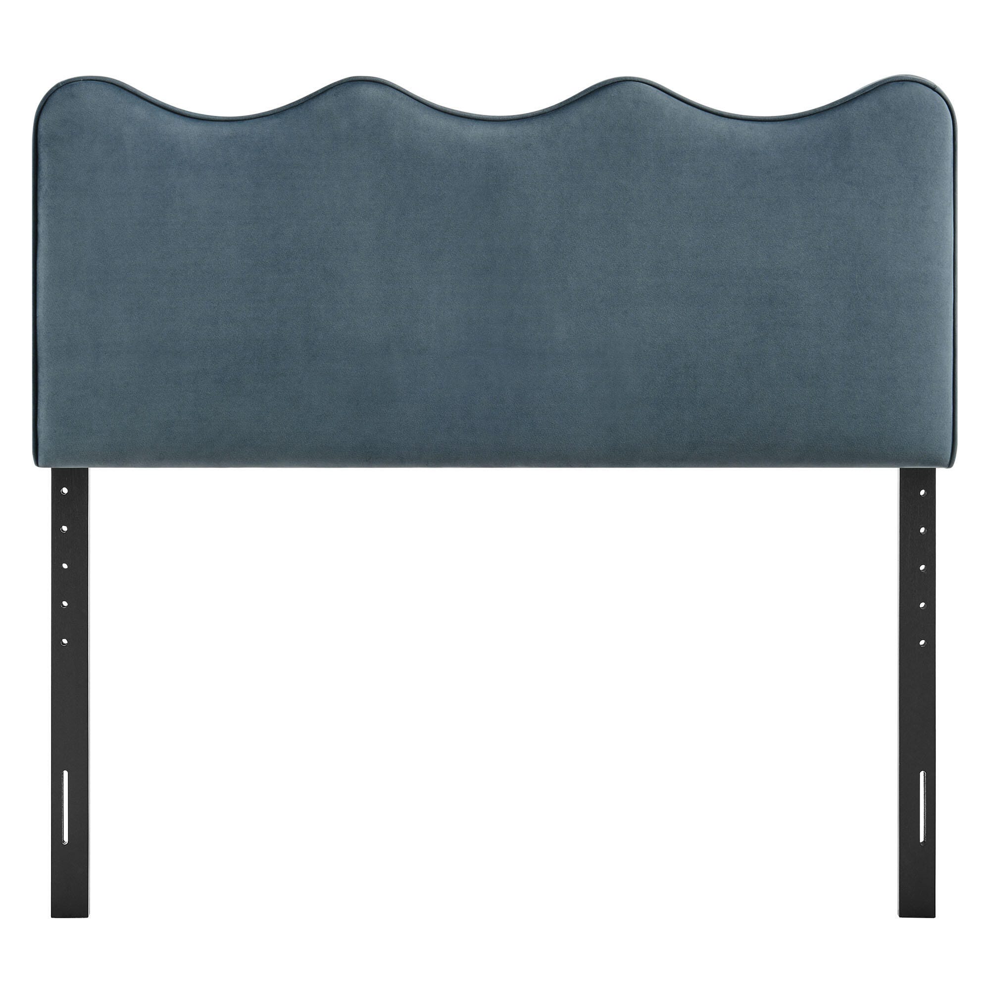 Modway Athena Scalloped Full Headboard, Cadet Blue, large