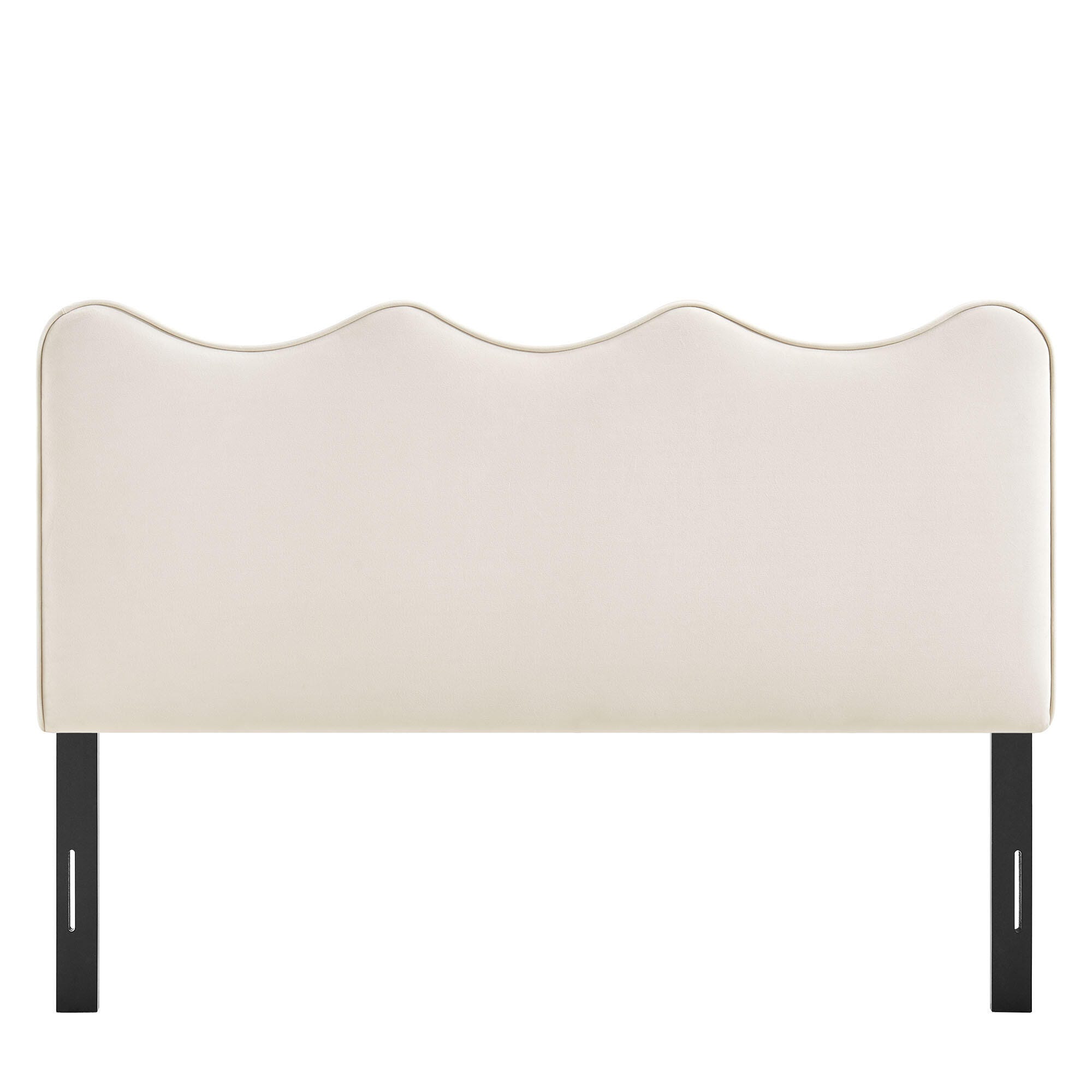 Modway Athena Scalloped Full Headboard, Alabaster, large