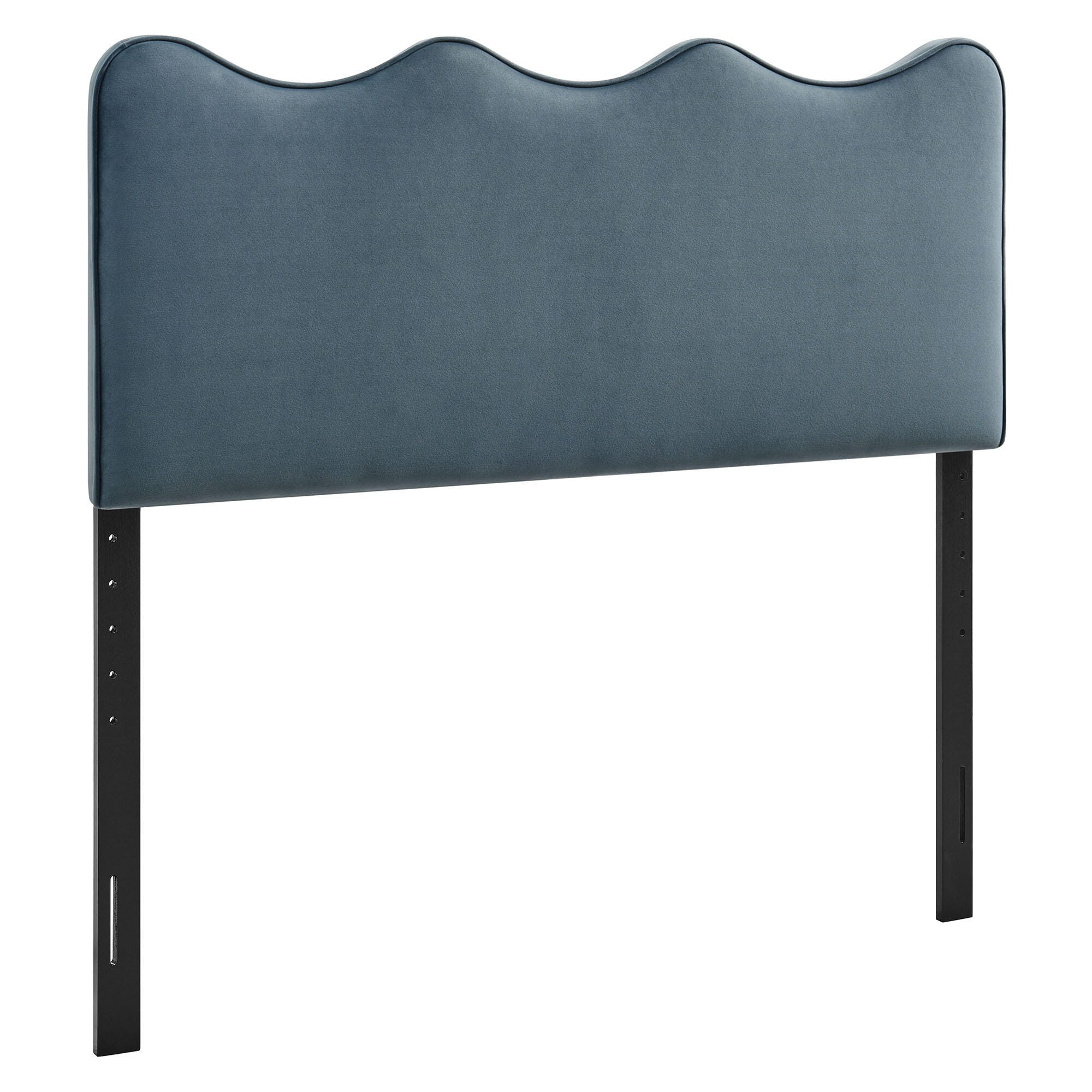 Modway Athena Scalloped King Headboard, Cadet Blue, large