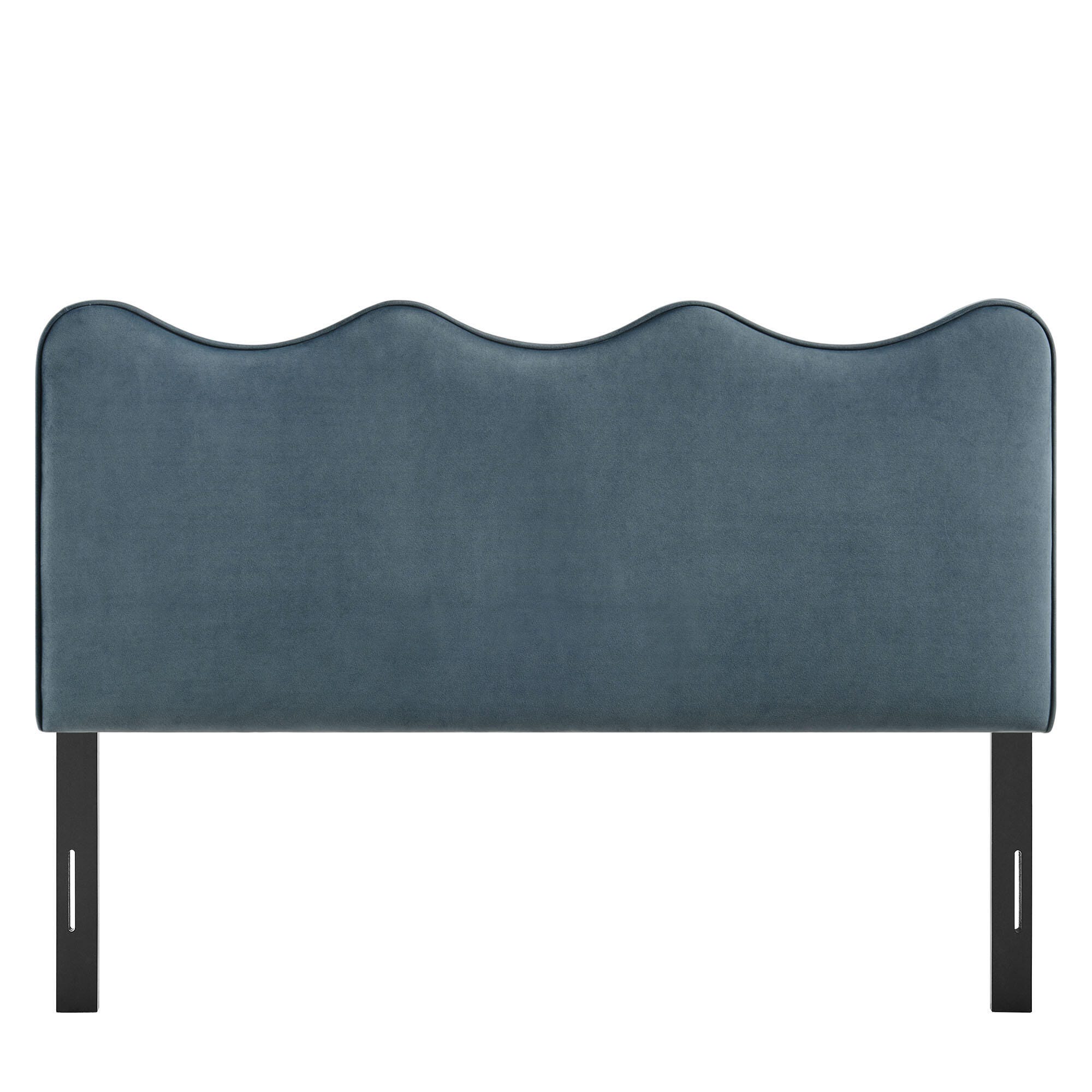 Modway Athena Scalloped King Headboard, Cadet Blue, large