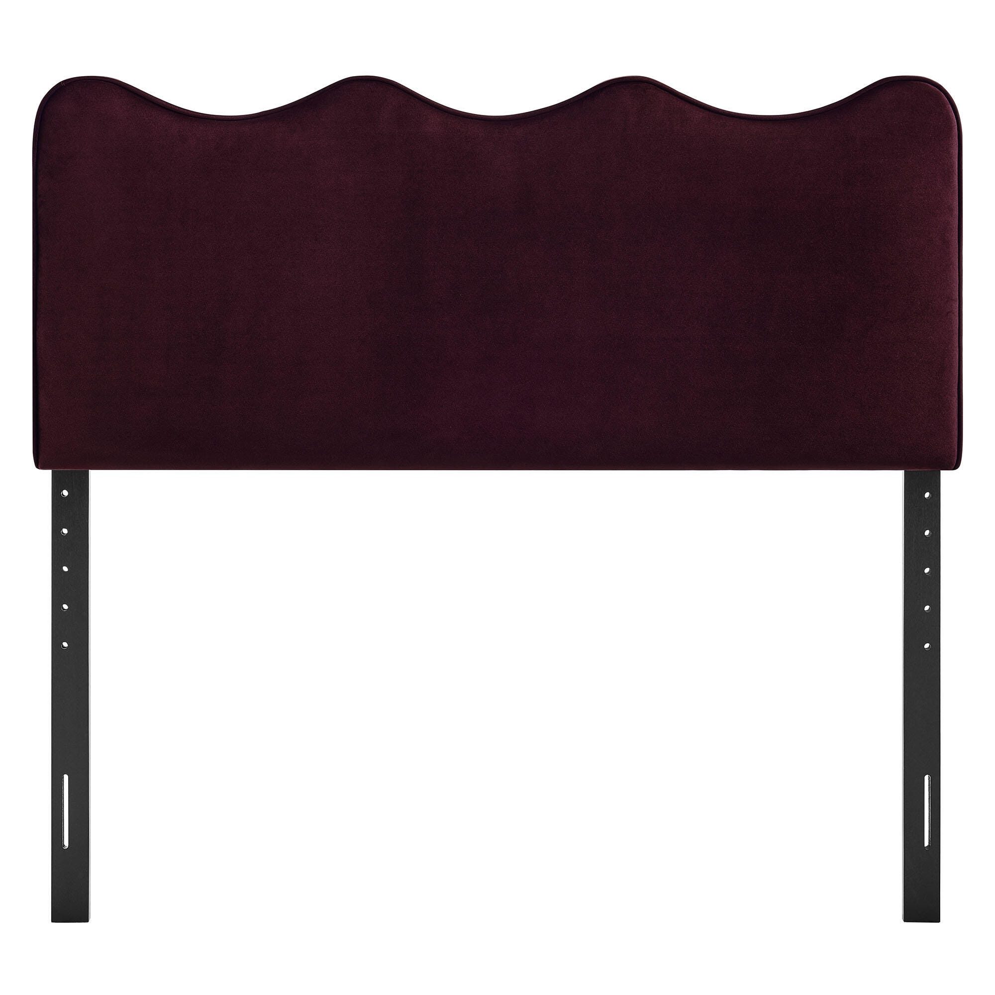 Modway Athena Scalloped King Headboard, Mulberry, large