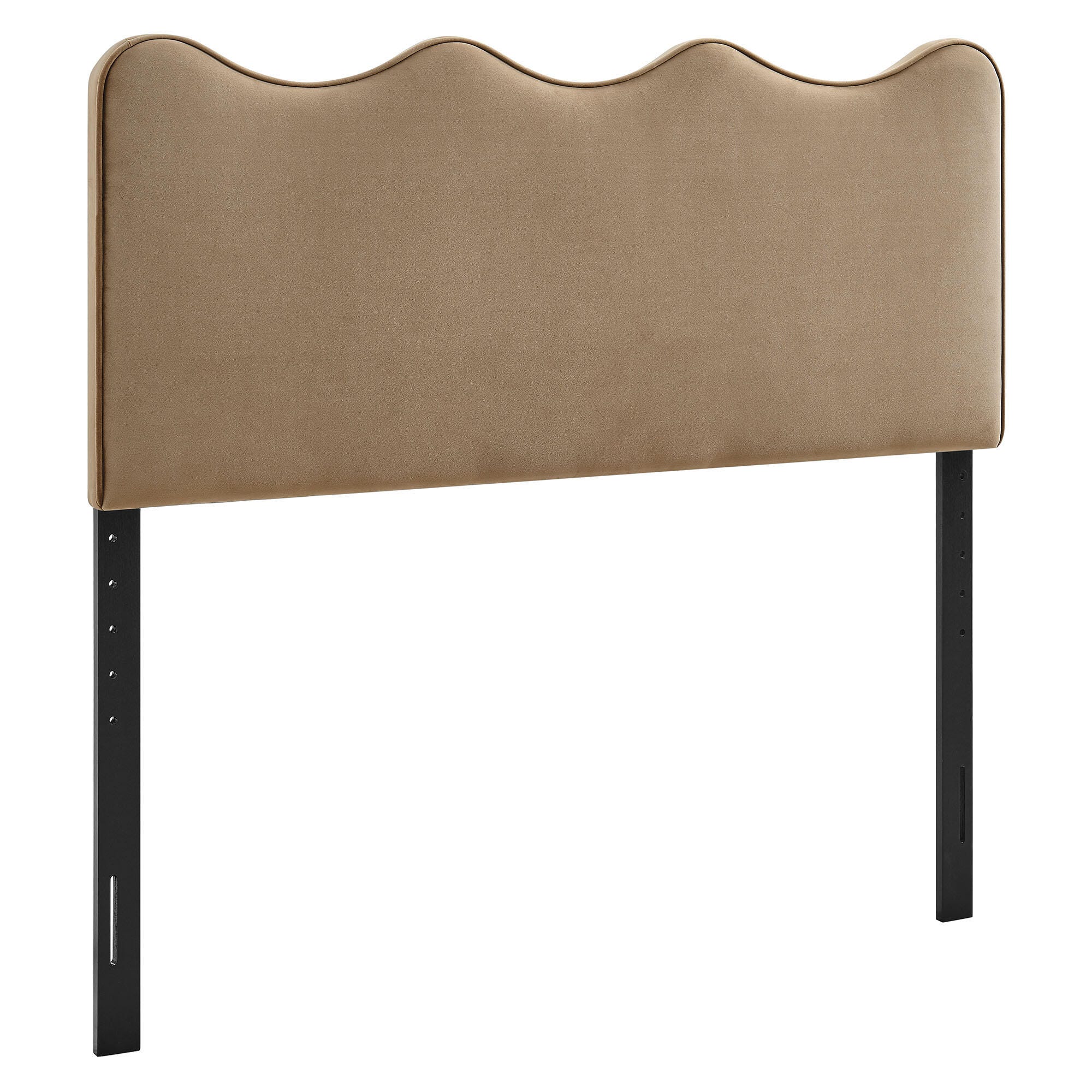 Modway Athena Scalloped King Headboard, Taupe, large