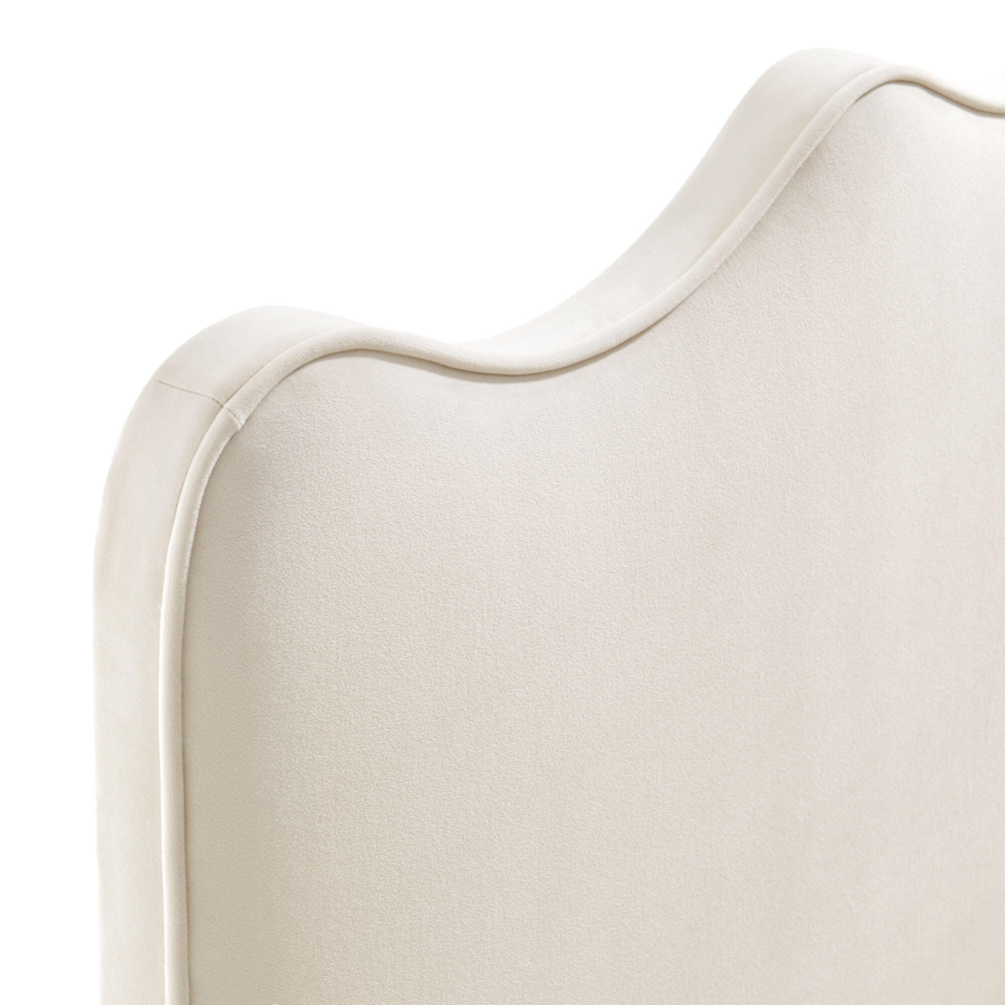 Modway Athena Scalloped King Headboard, Alabaster, large