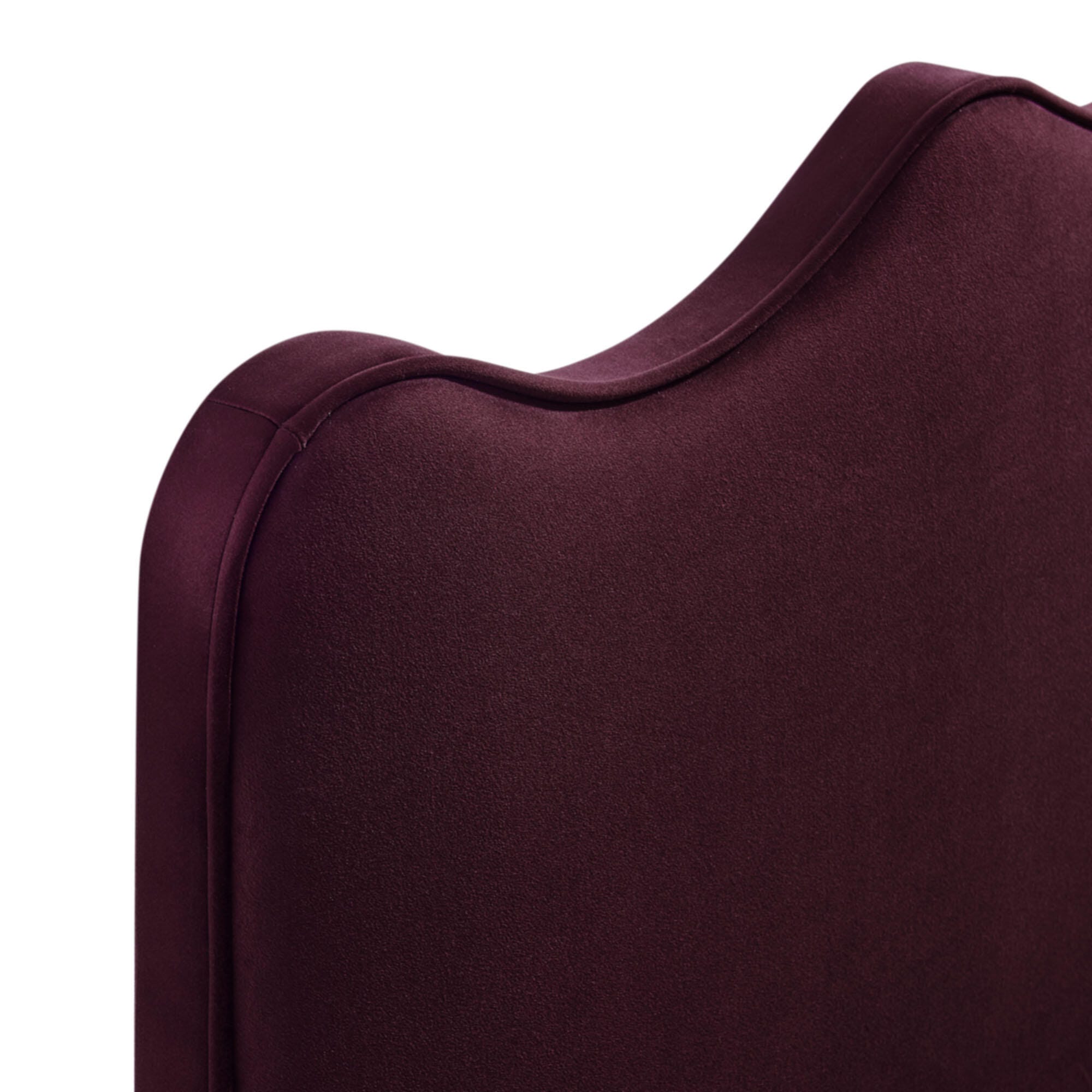 Modway Athena Scalloped Queen Headboard, Mulberry, large