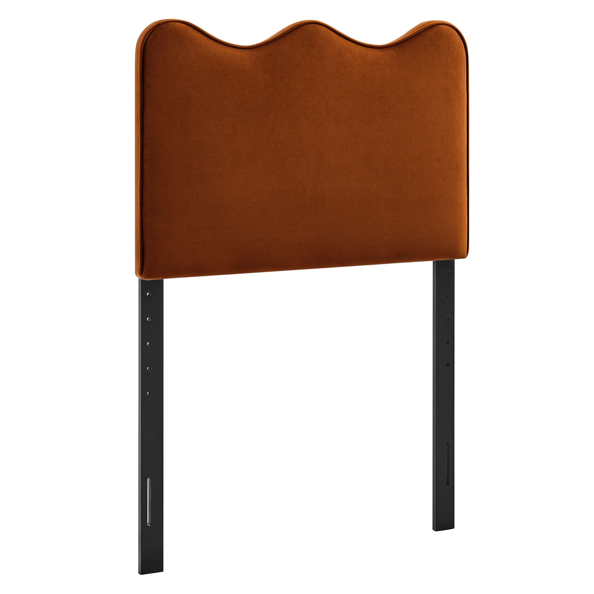 Modway Athena Scalloped Twin Headboard, Rust, large