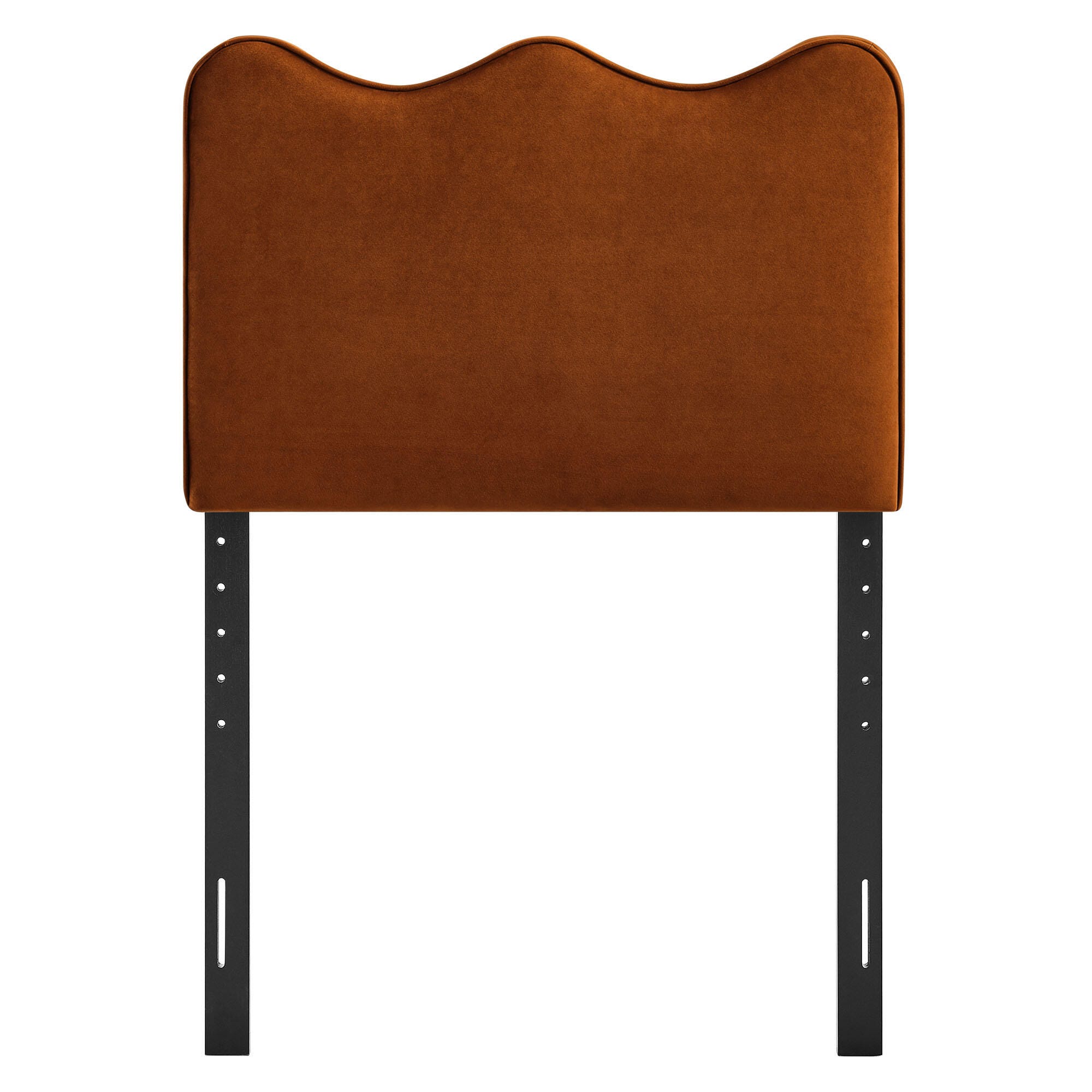 Modway Athena Scalloped Twin Headboard, Rust, large