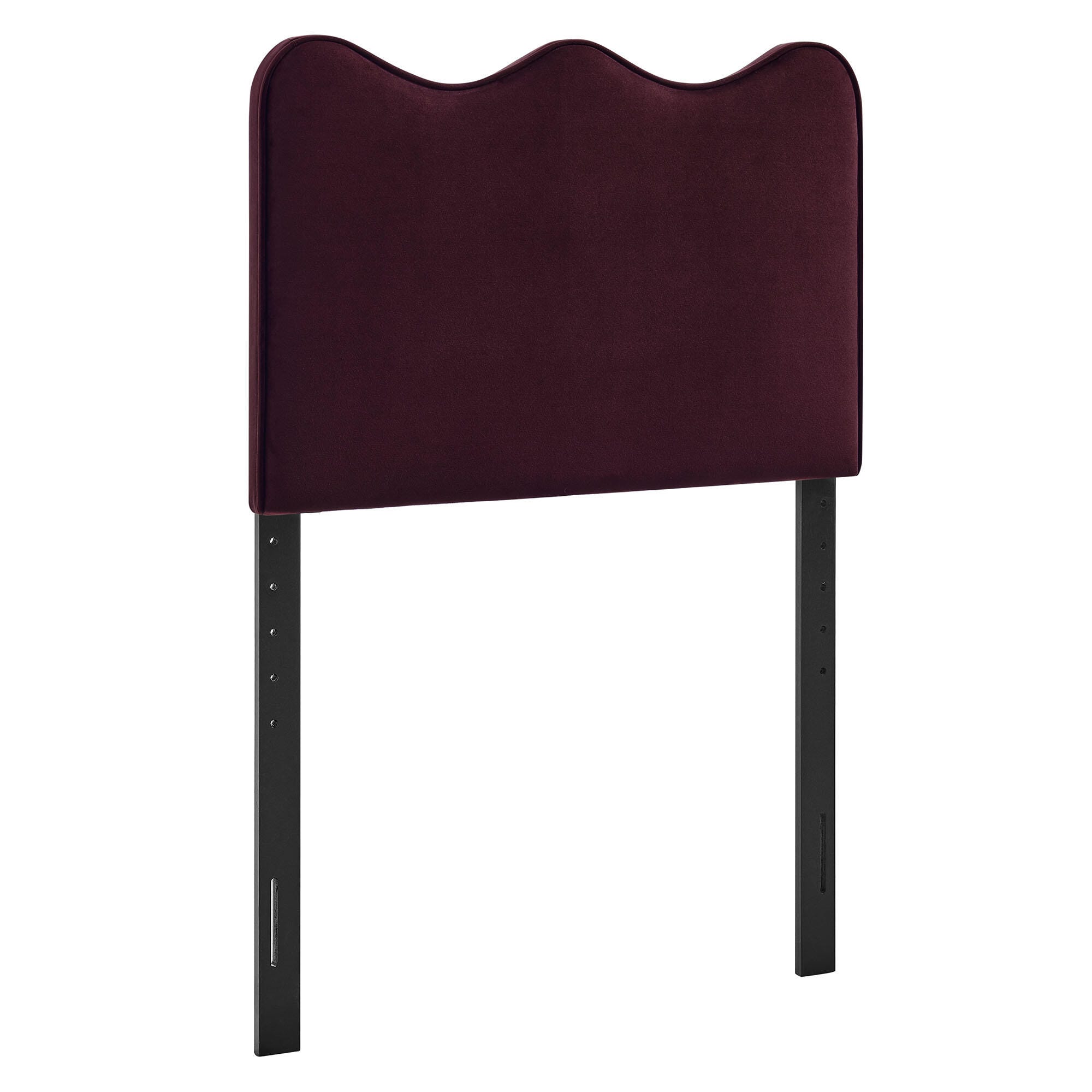 Modway Athena Scalloped Twin Headboard, Mulberry, large