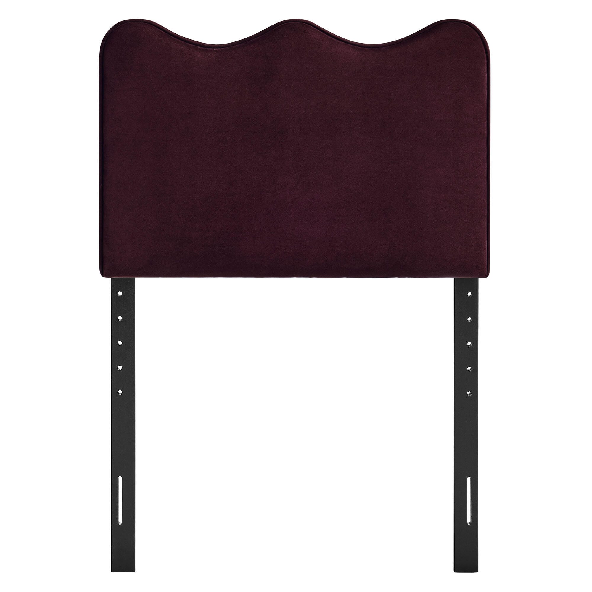 Modway Athena Scalloped Twin Headboard, Mulberry, large