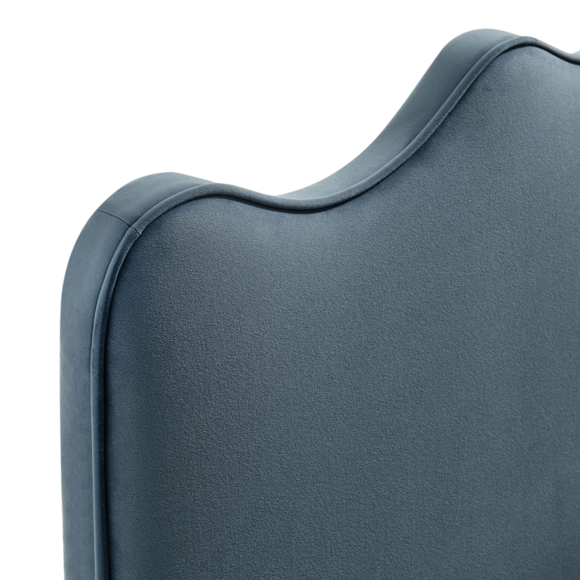 Modway Athena Scalloped Twin Headboard, Cadet Blue, large