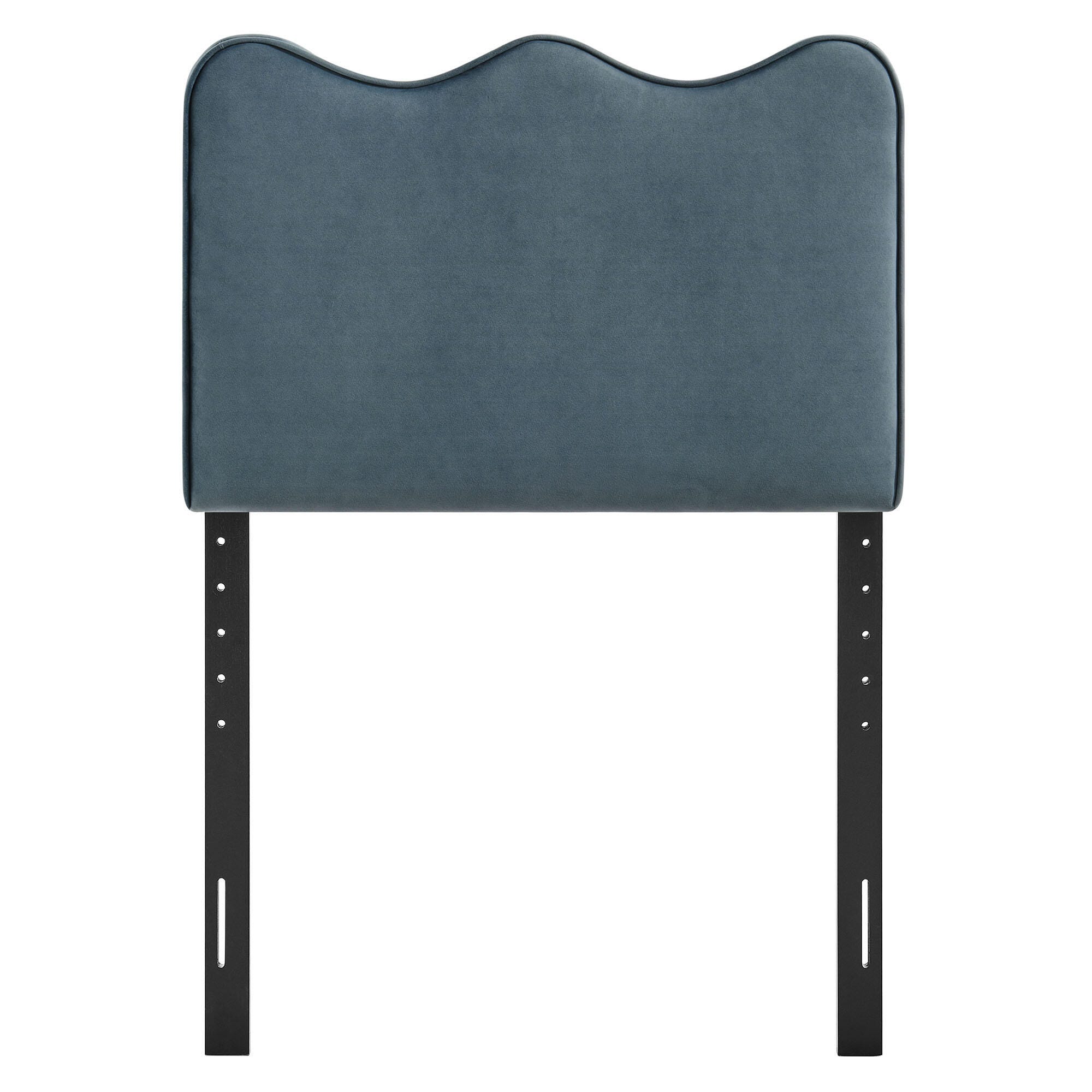 Modway Athena Scalloped Twin Headboard, Cadet Blue, large