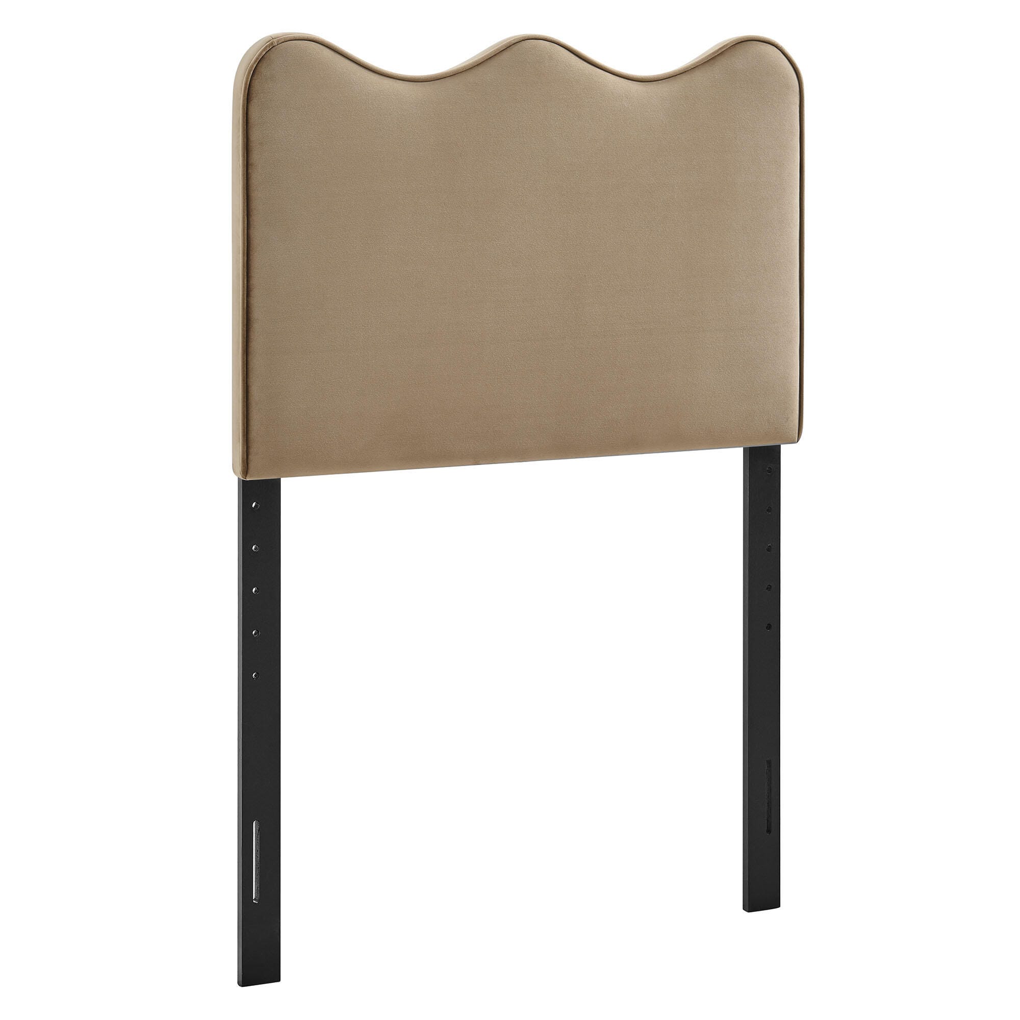 Modway Athena Scalloped Twin Headboard, Taupe, large