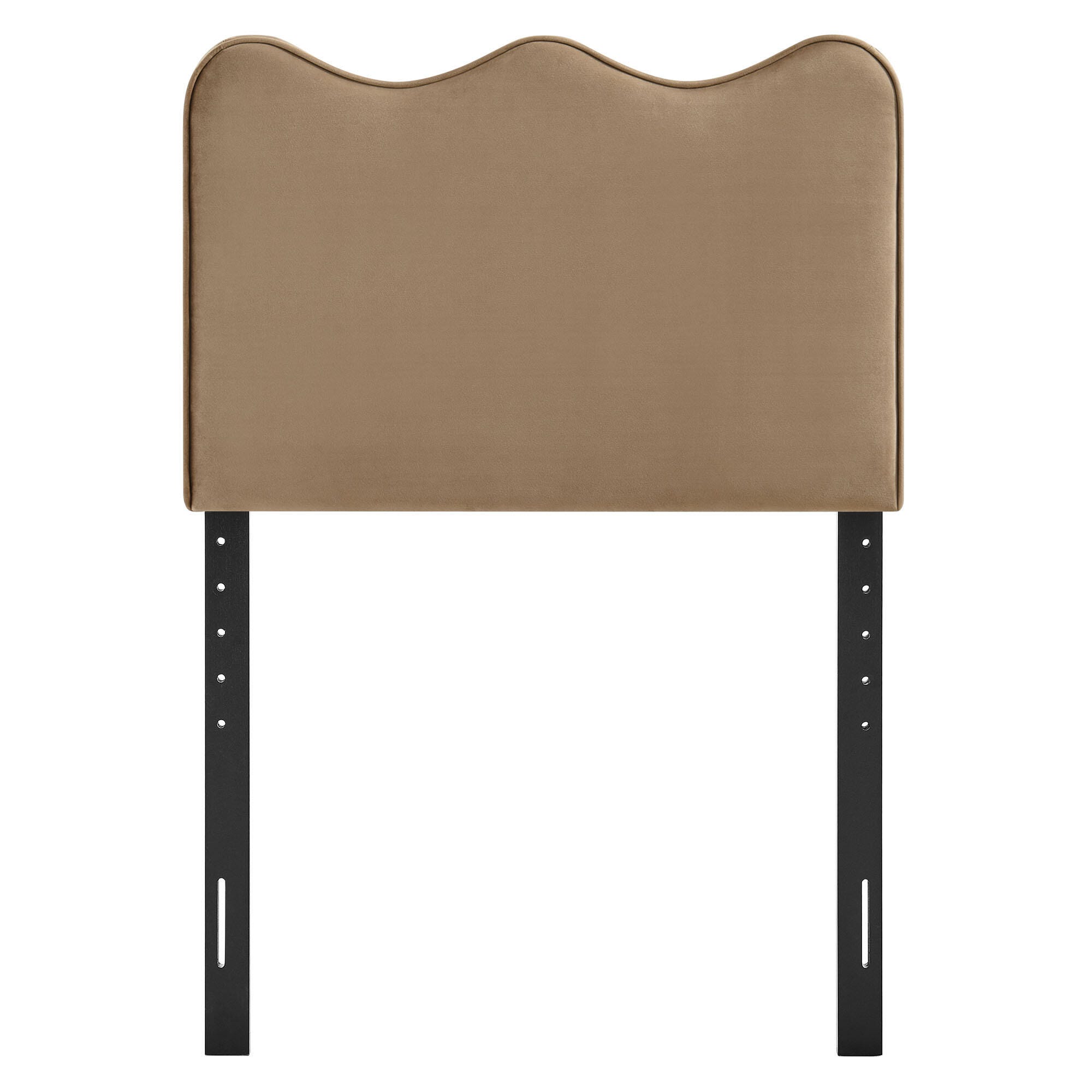 Modway Athena Scalloped Twin Headboard, Taupe, large