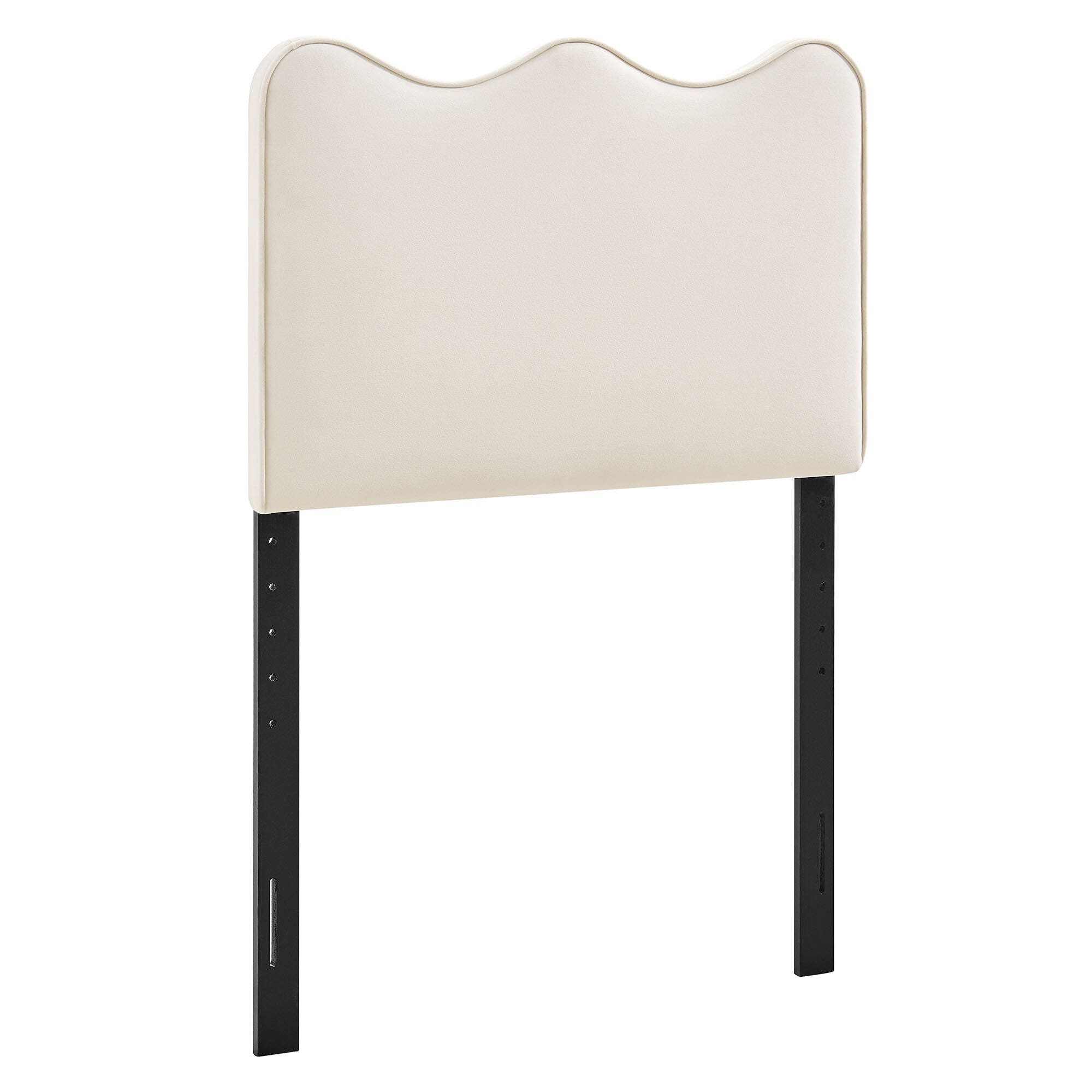 Modway Athena Scalloped Twin Headboard, Alabaster, large