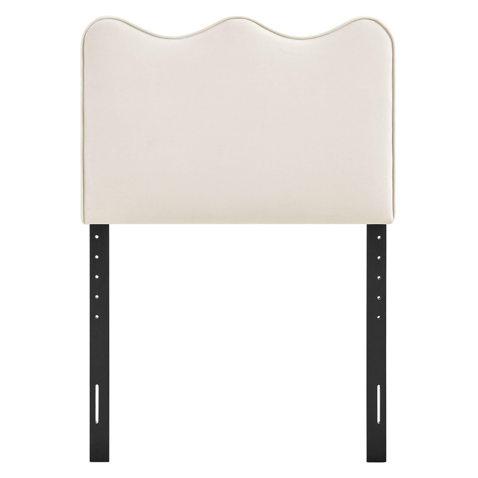 Modway Athena Scalloped Twin Headboard, Alabaster, large
