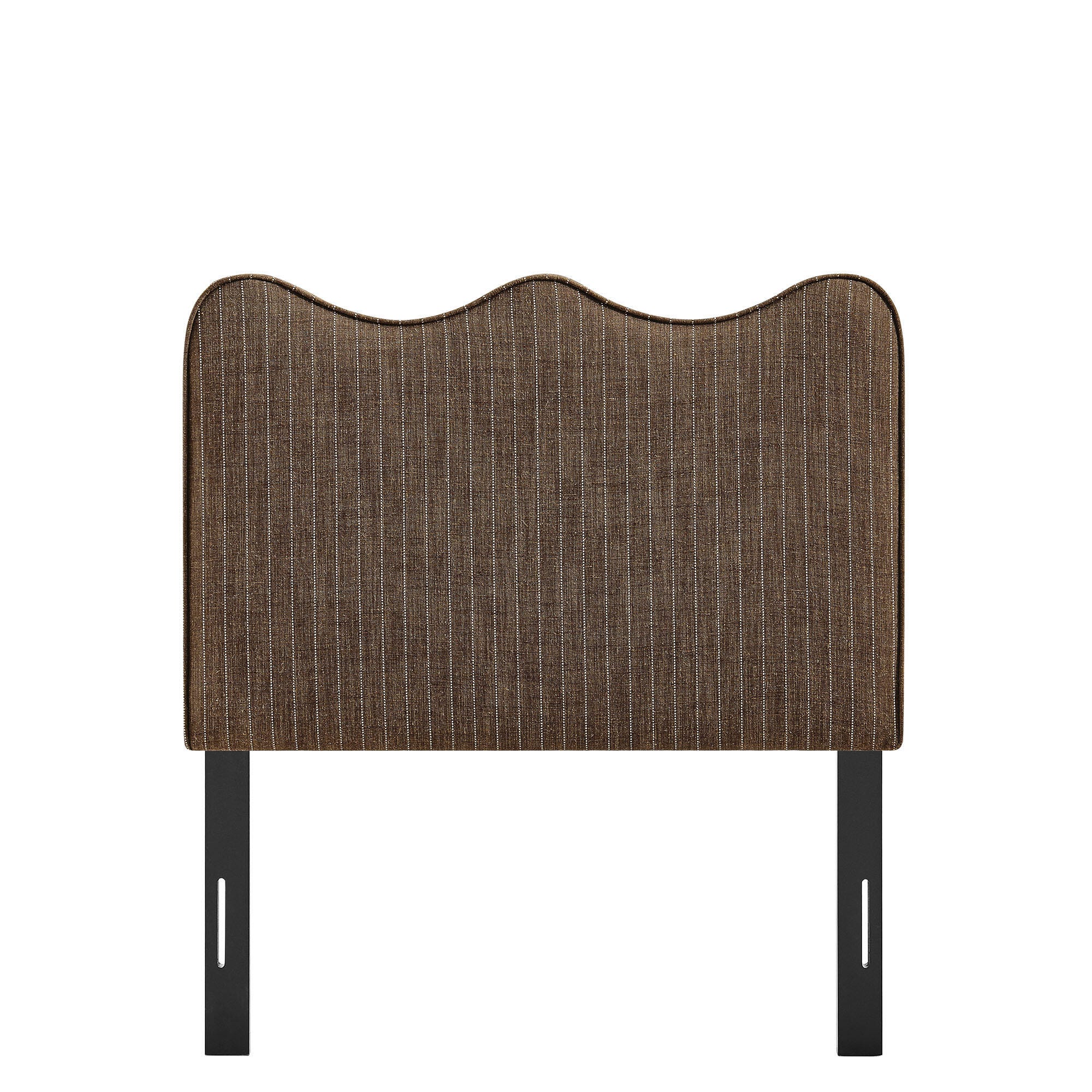 Modway Athena Upholstered Twin Headboard, Brown, large
