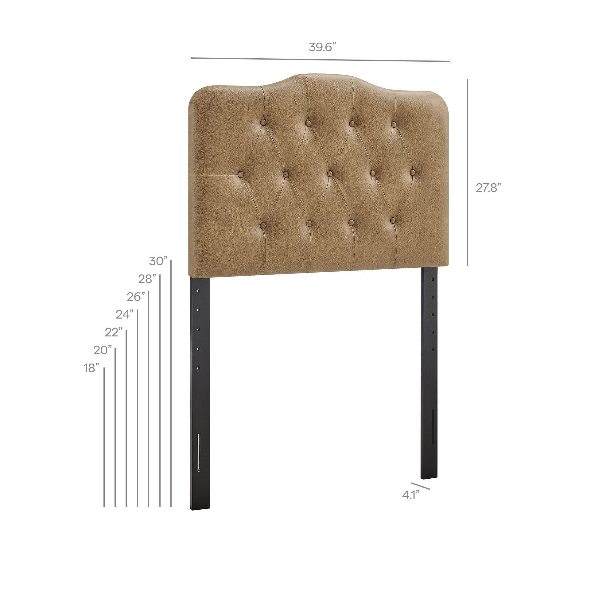 Modway Annabel Twin Headboard, Toast, large